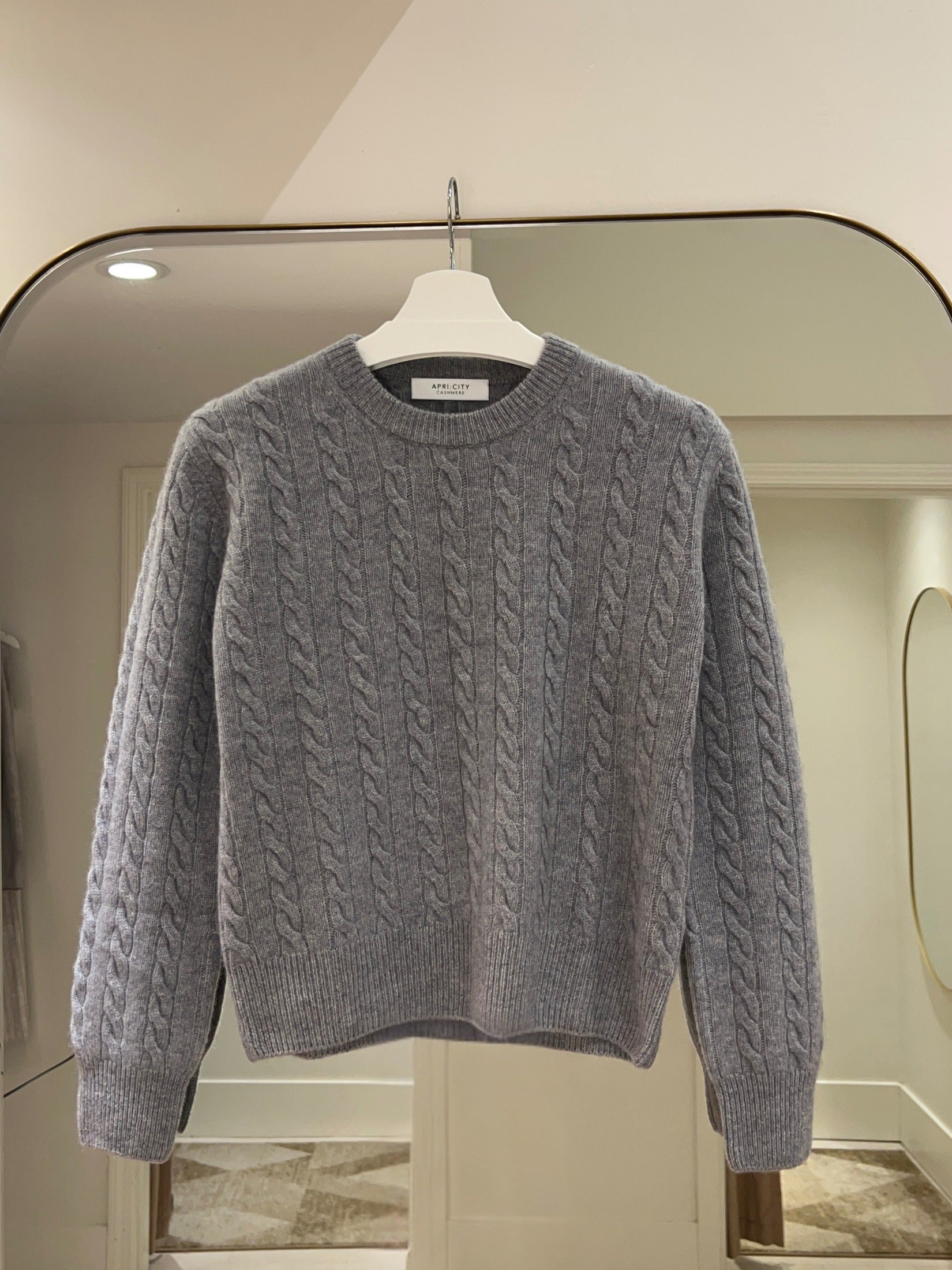 Cable Knit Cashmere Sweater