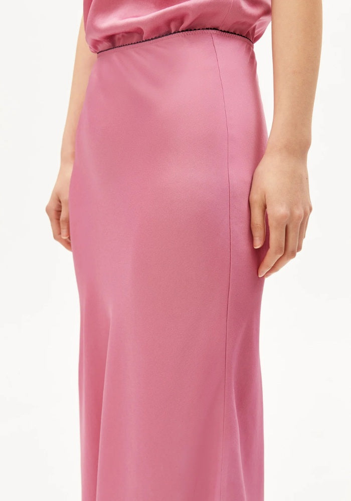 Lenovaa Satin Slip Skirt
