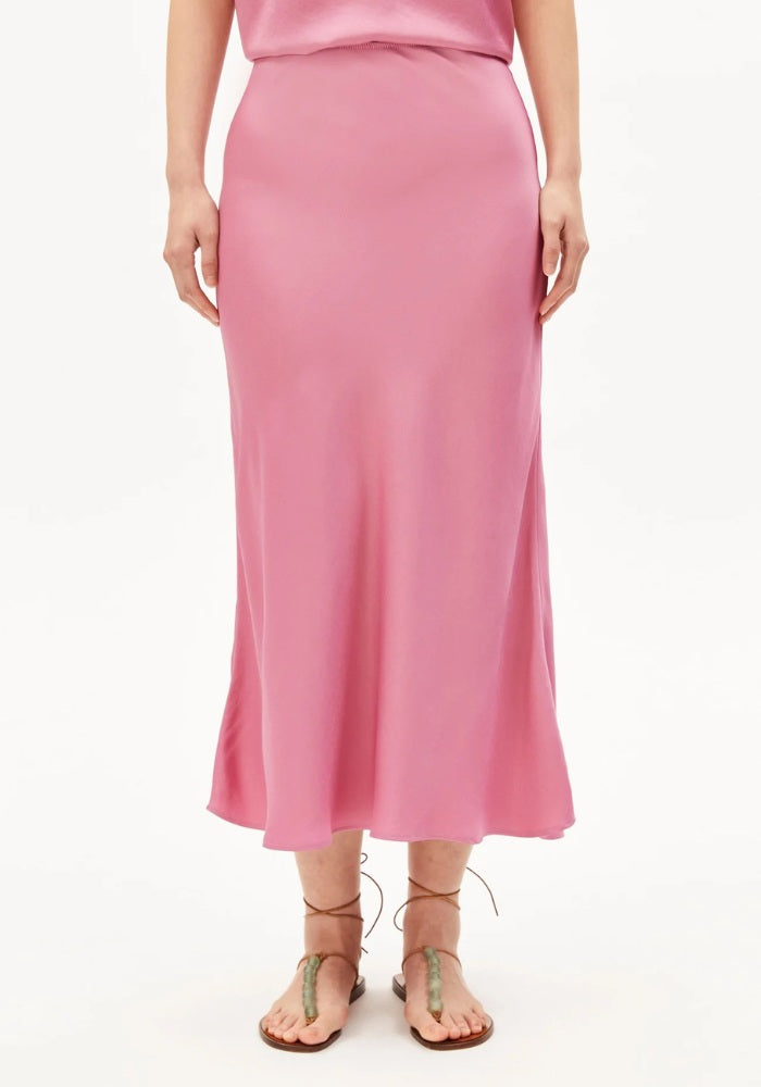 Lenovaa Satin Slip Skirt