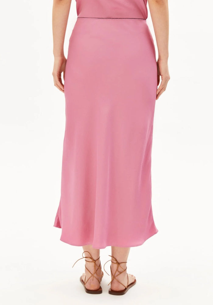 Lenovaa Satin Slip Skirt
