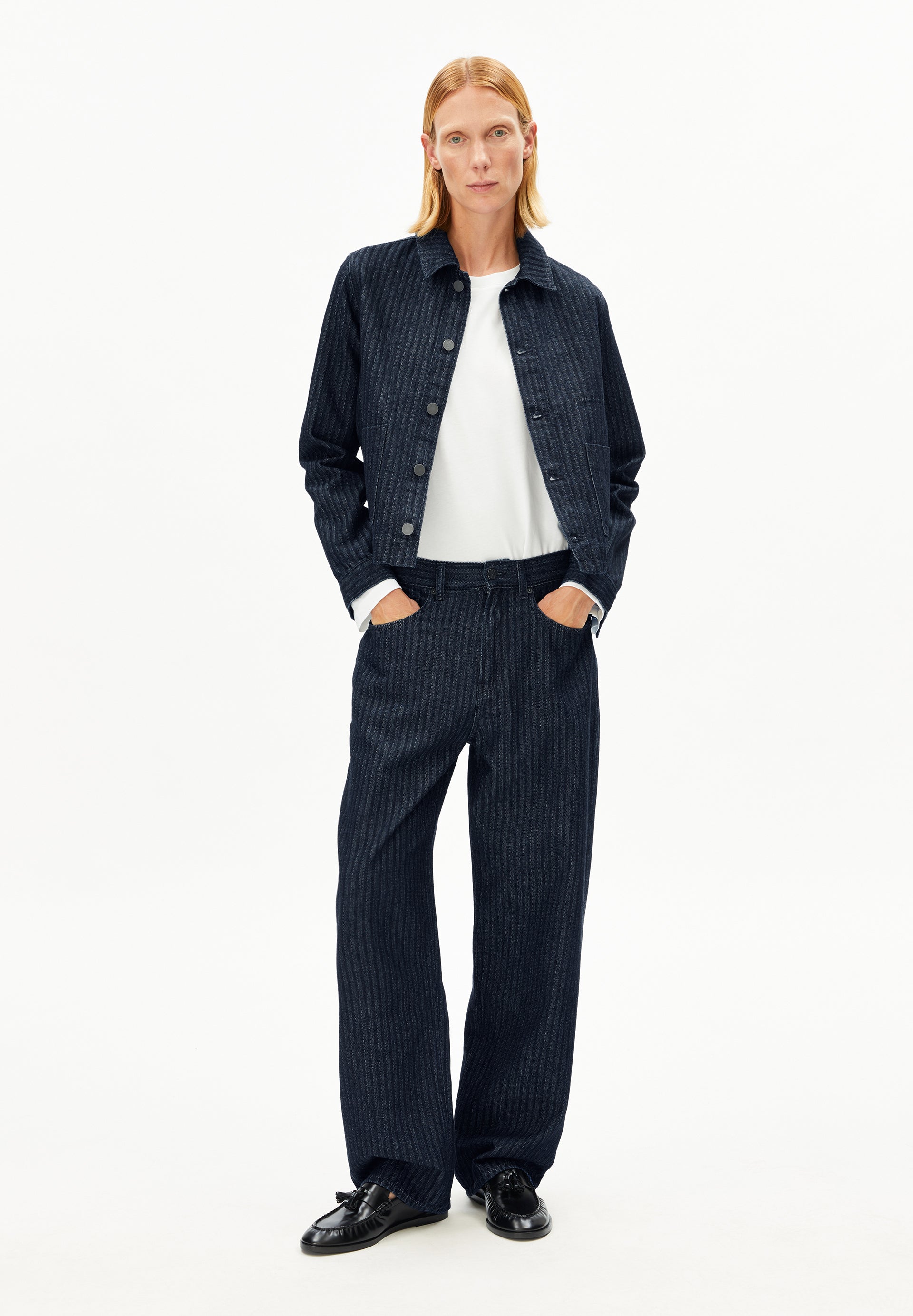 Herringbone Denim Chore Jacket