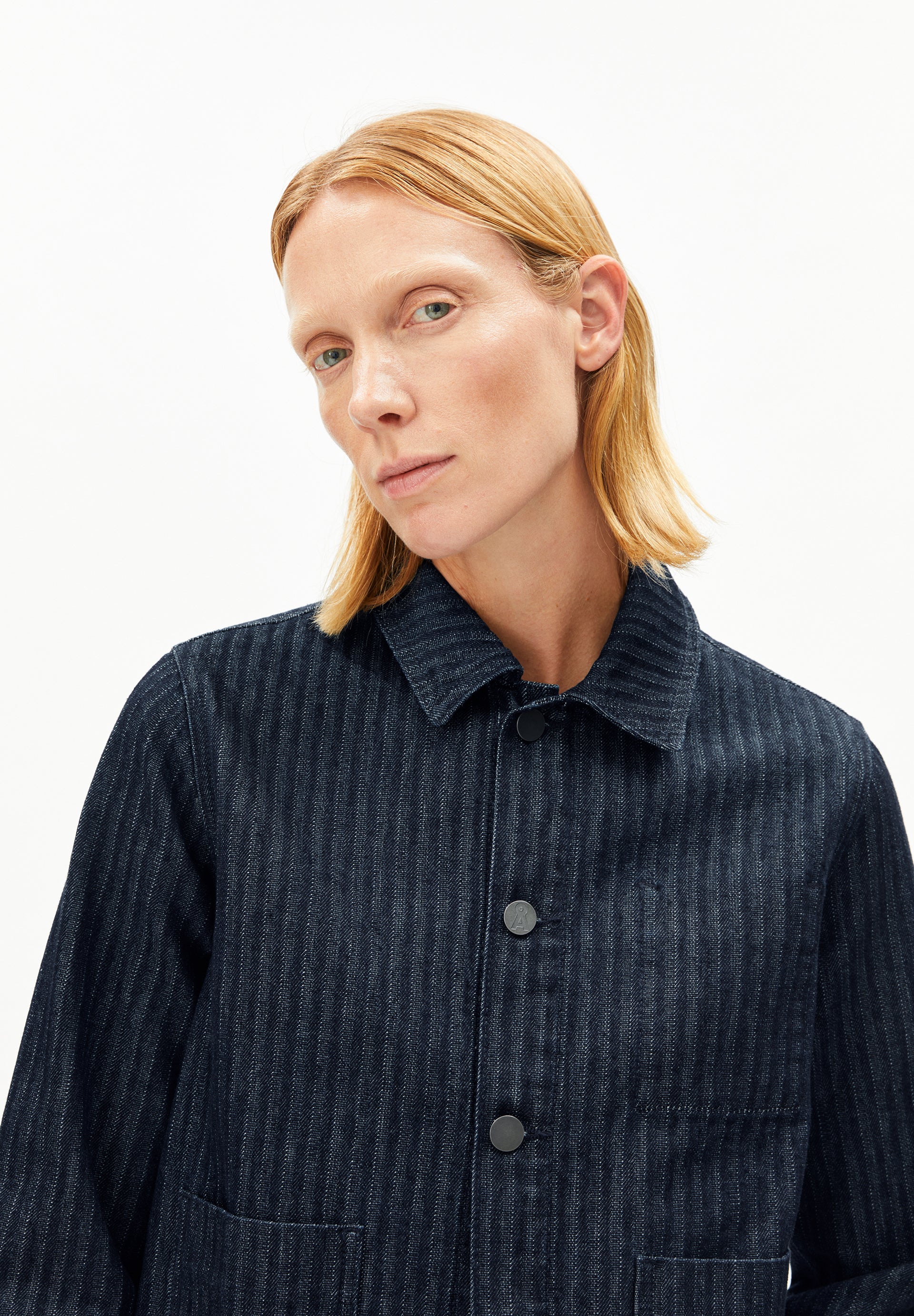 Herringbone Denim Chore Jacket