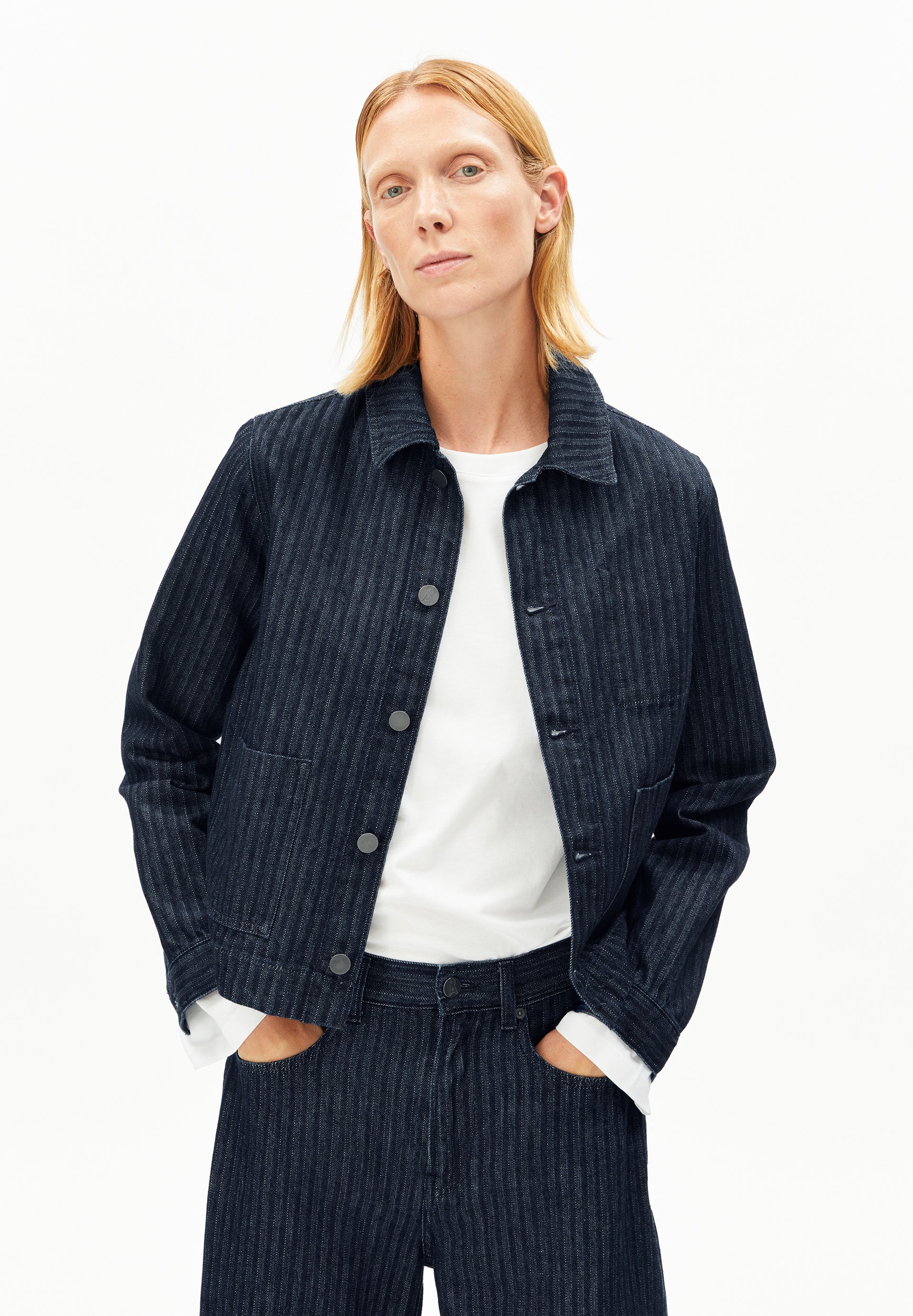 Herringbone Denim Chore Jacket