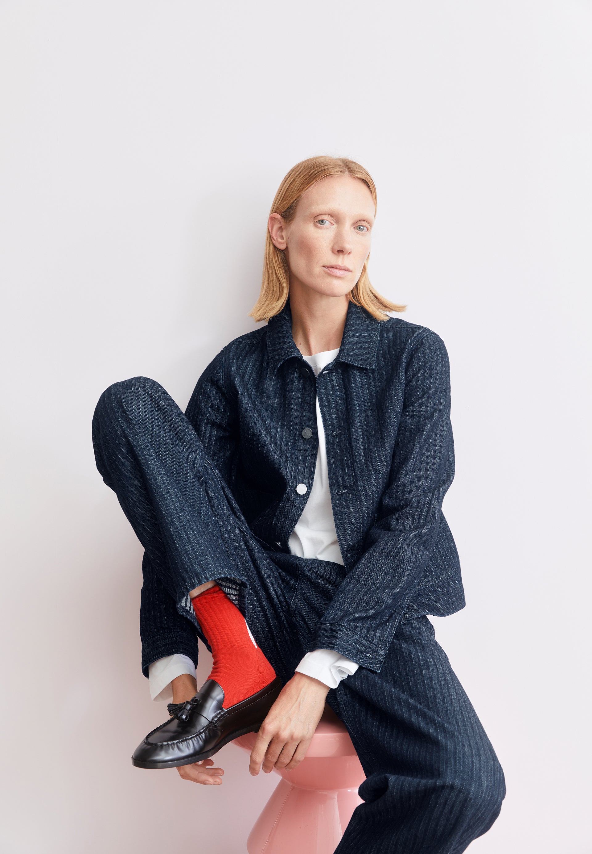 Herringbone Denim Chore Jacket