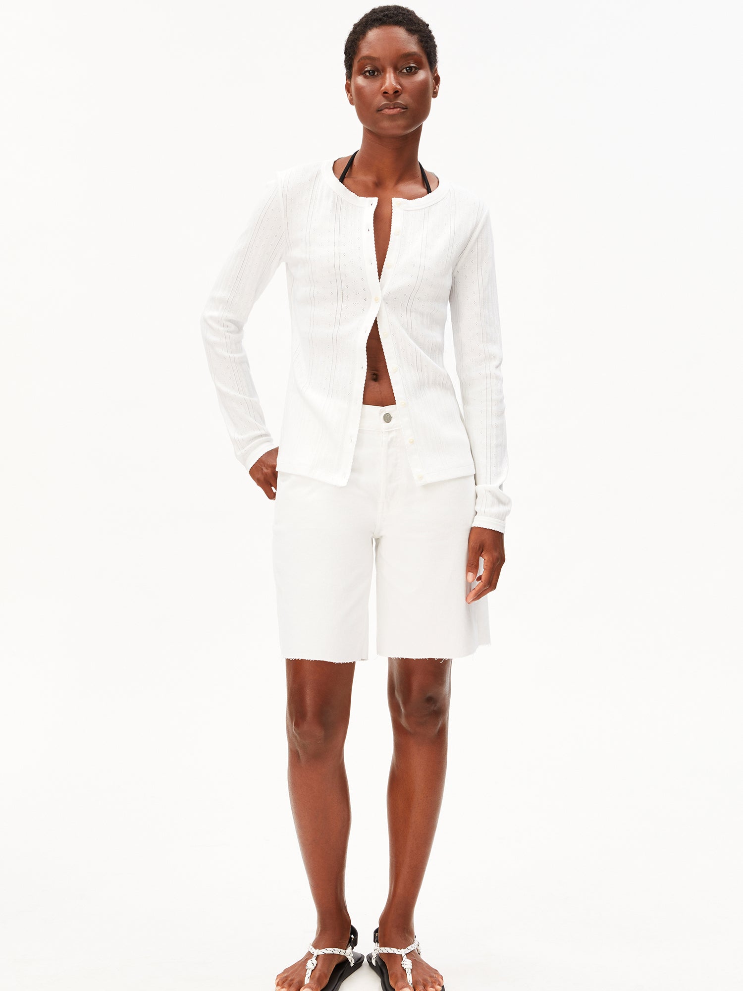 Pointelle Cardigan