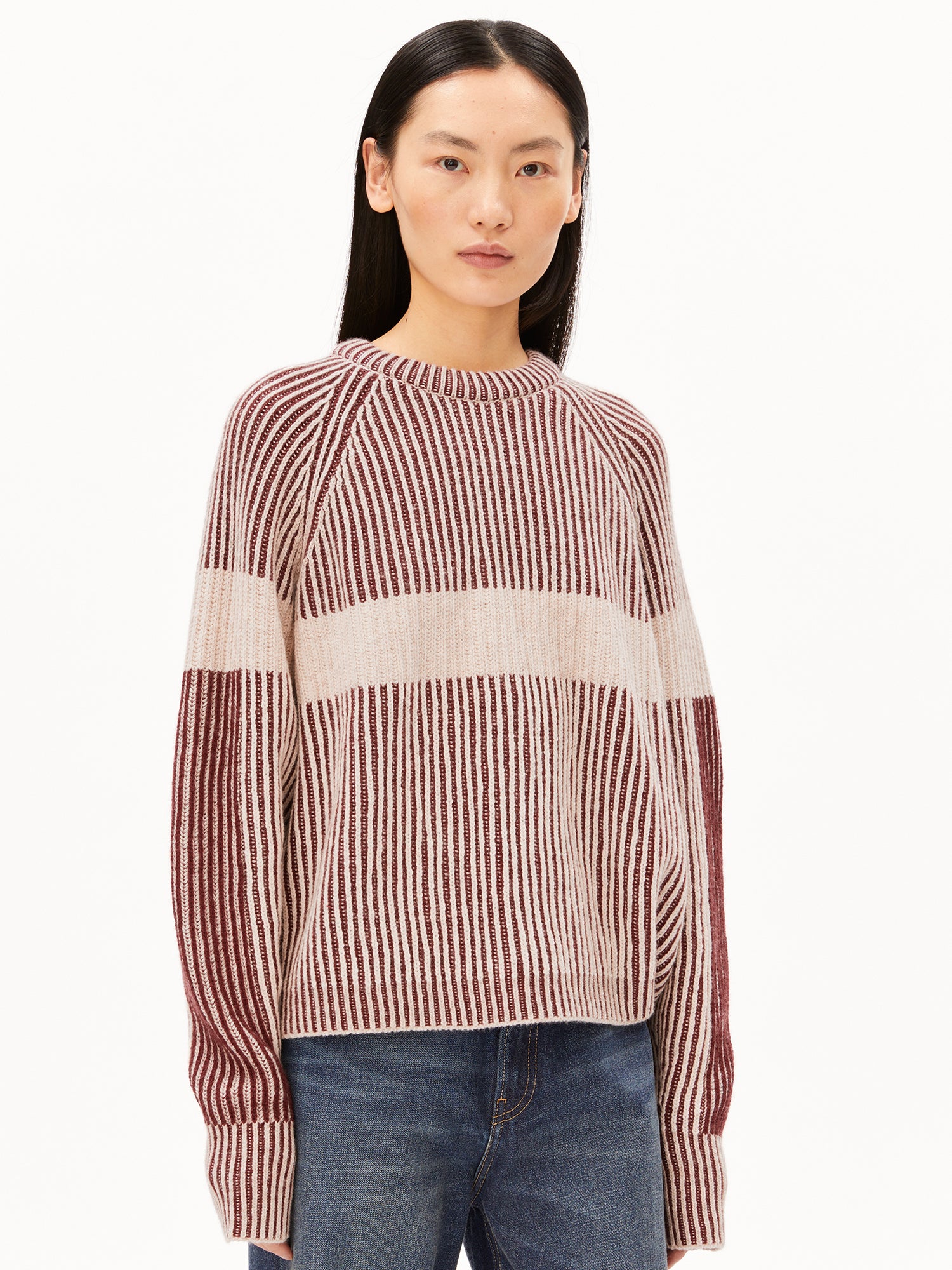 Rib Artwork Knit Sweater