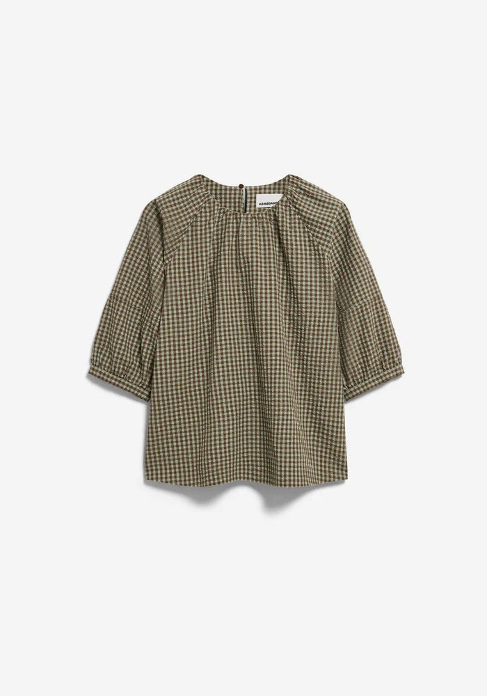 Vichy Seersucker Blouse