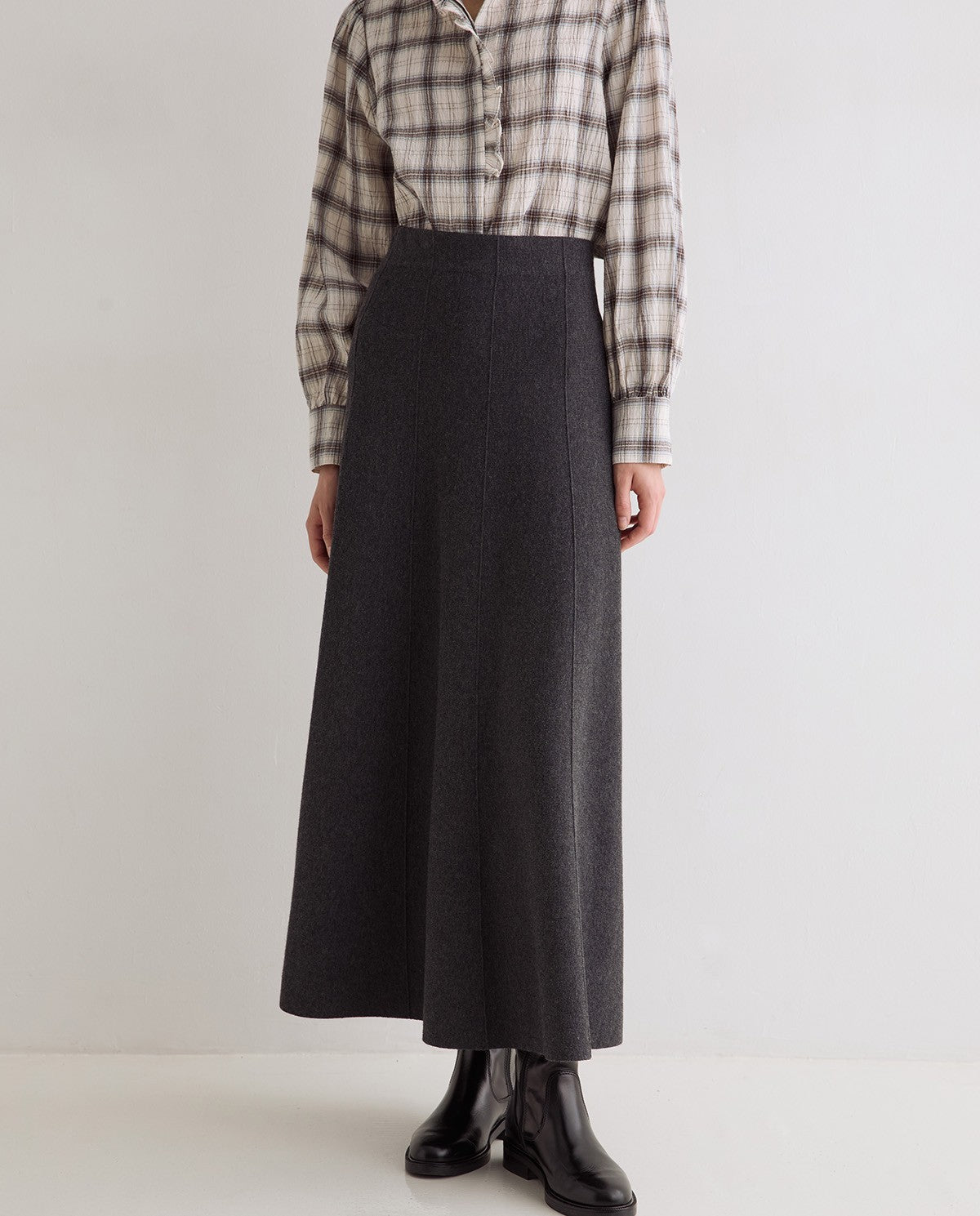 Knit Midi Skirt