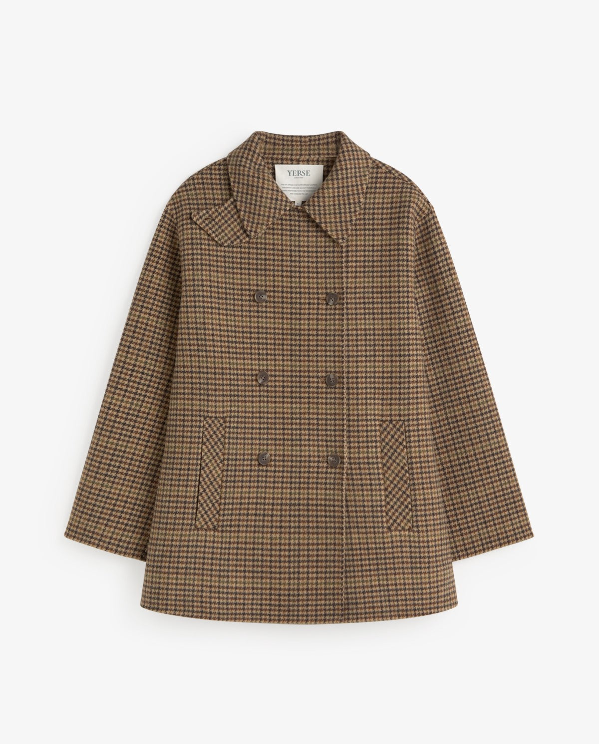 Short Double-Breasted Handmade Coat