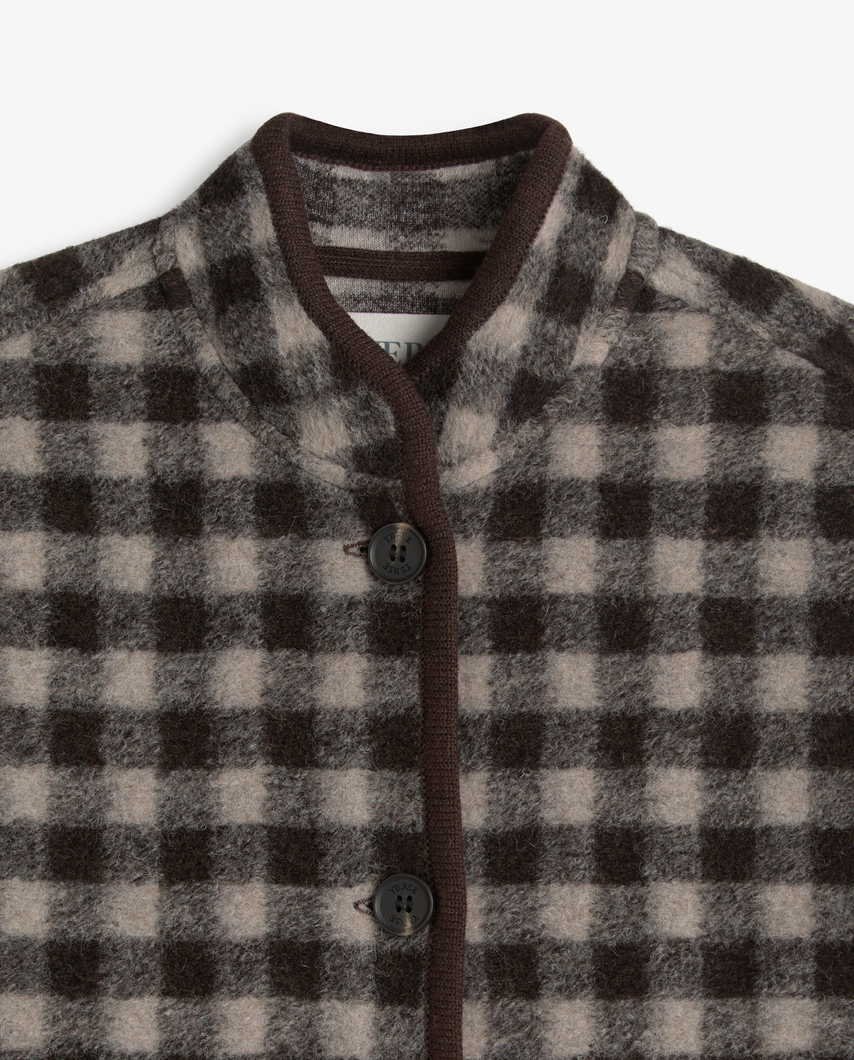 Short Boiled Wool Coat