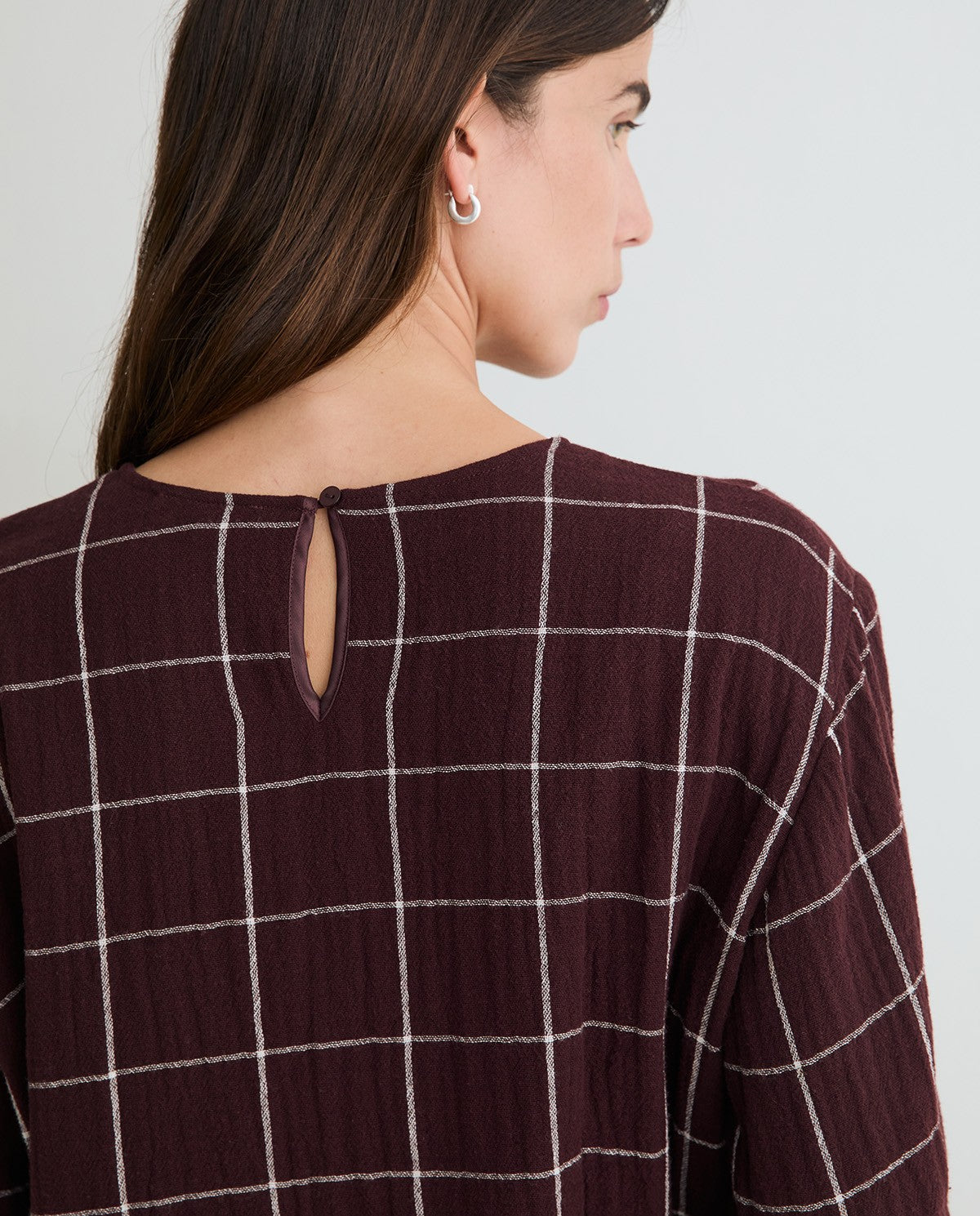 Check Shirt With Scarf
