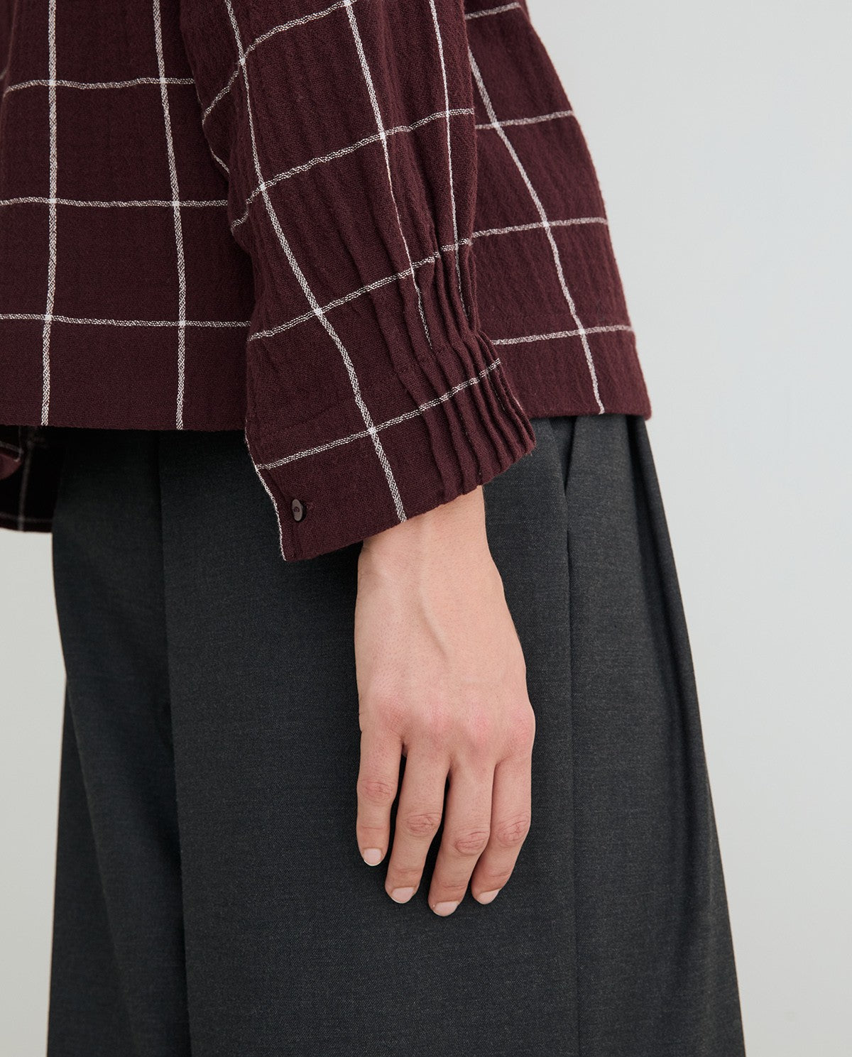 Check Shirt With Scarf