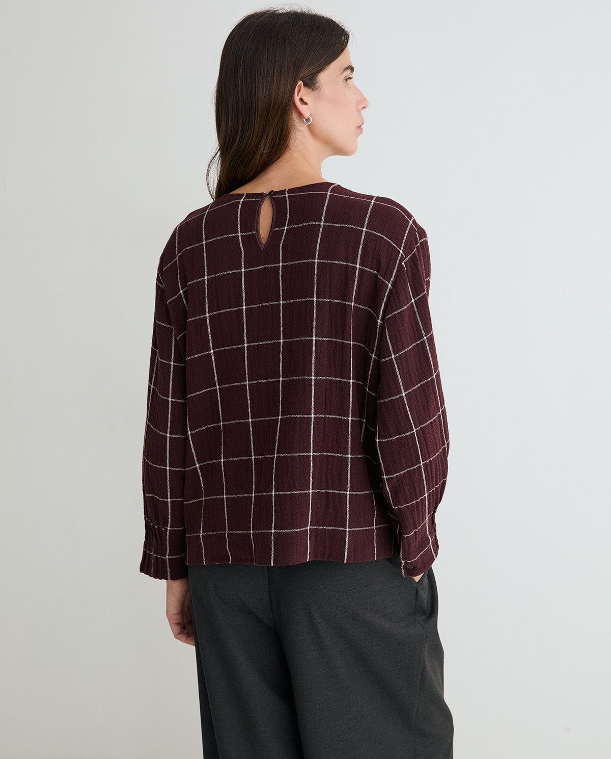 Check Shirt With Scarf
