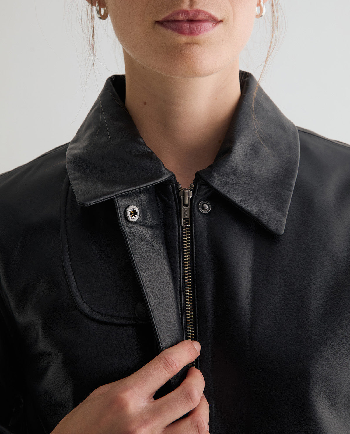 Leather Bomber Jacket