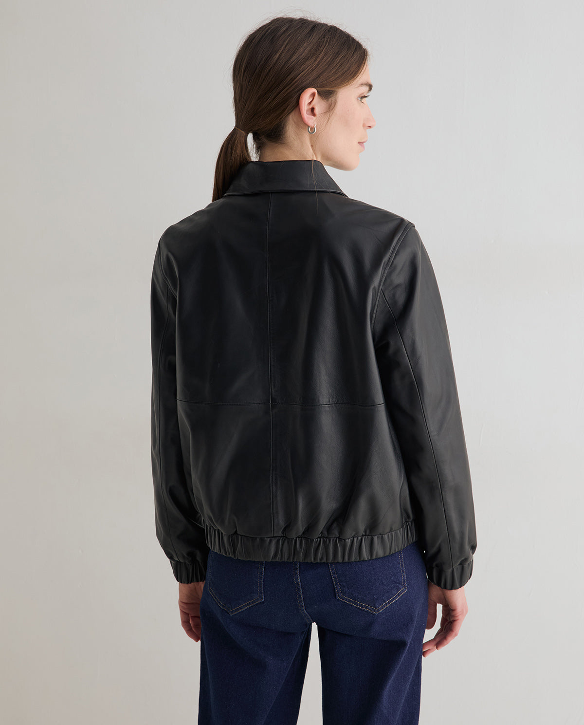 Leather Bomber Jacket