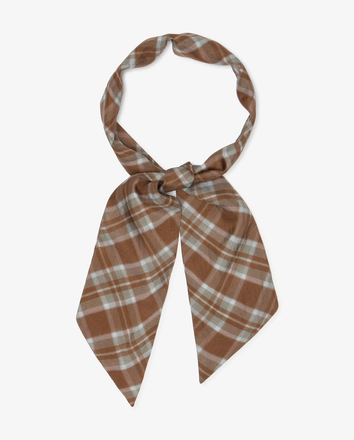 Check Silk Bowtie Scarf