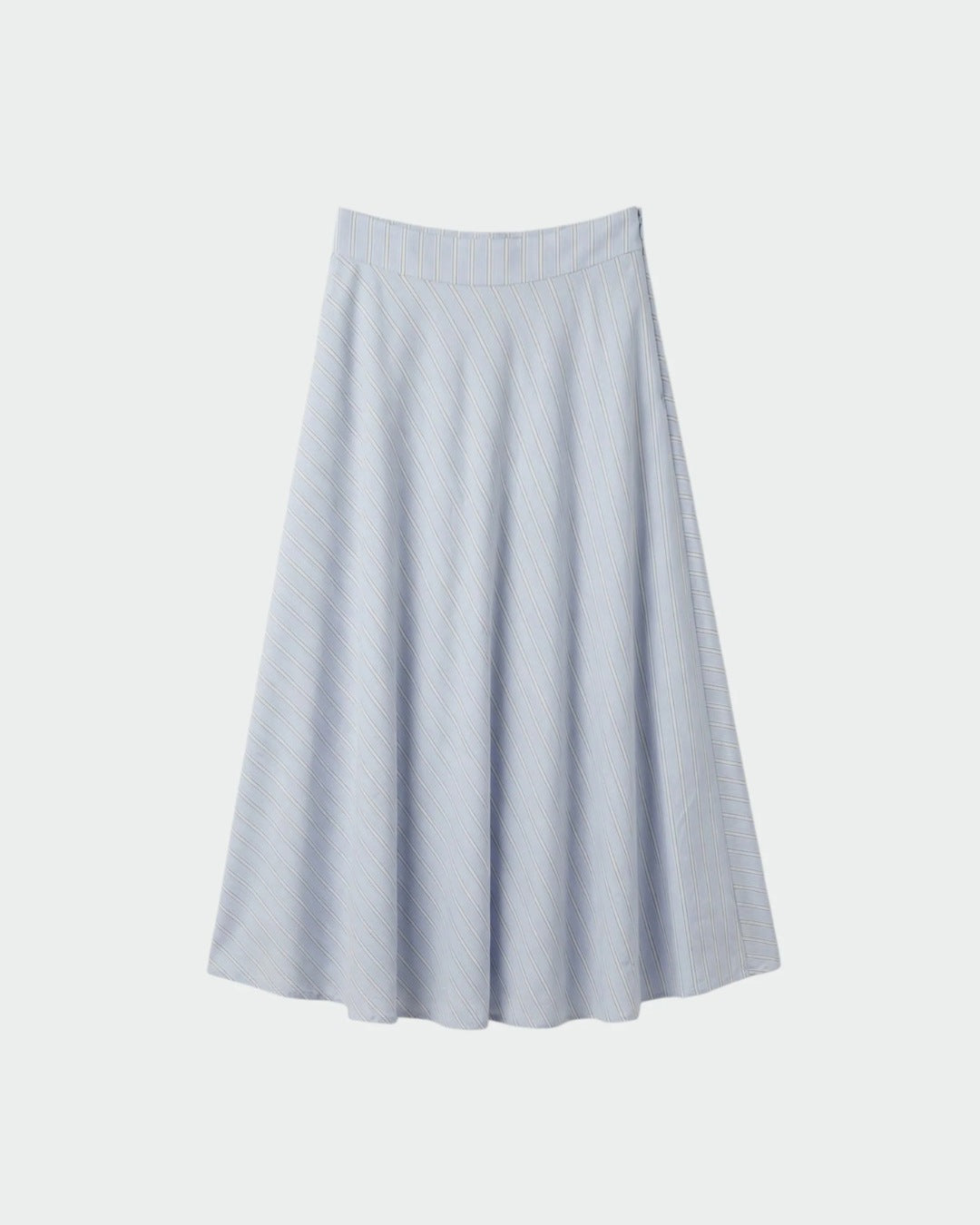 Striped Poplin Cape Skirt