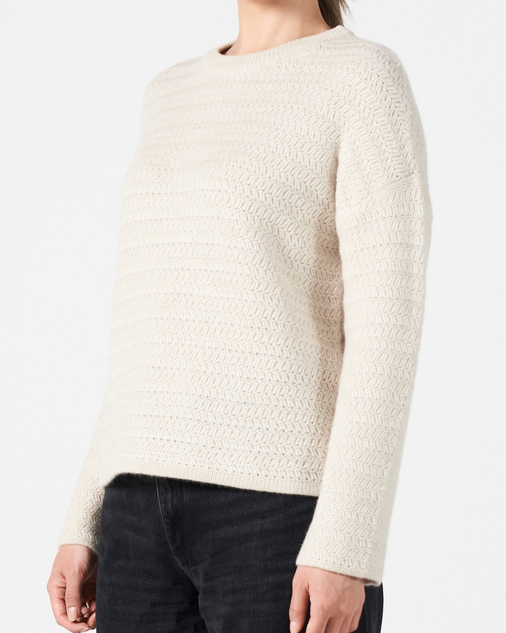 Running Stitch Cashmere Sweater