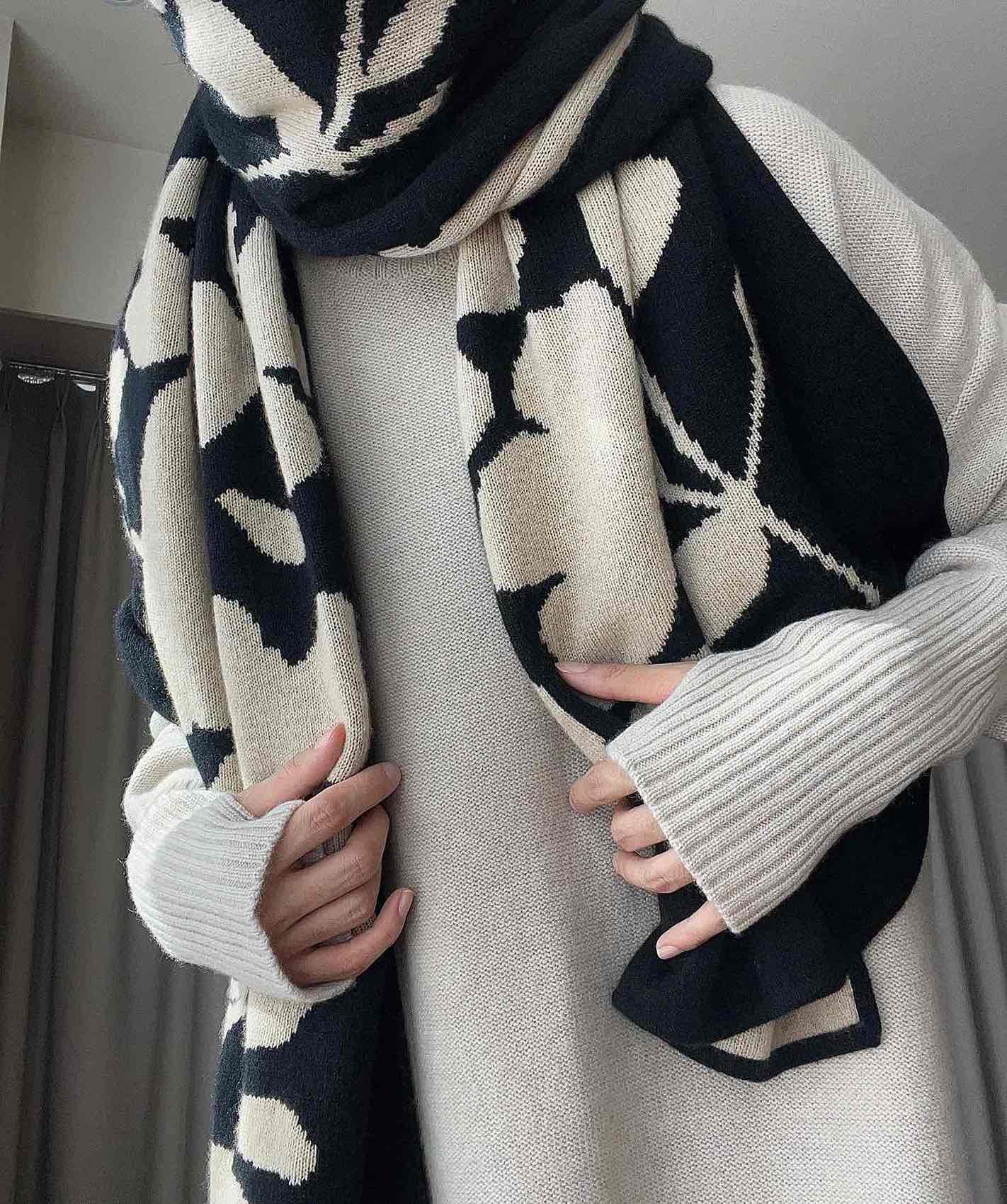 Floral Cashmere Scarf