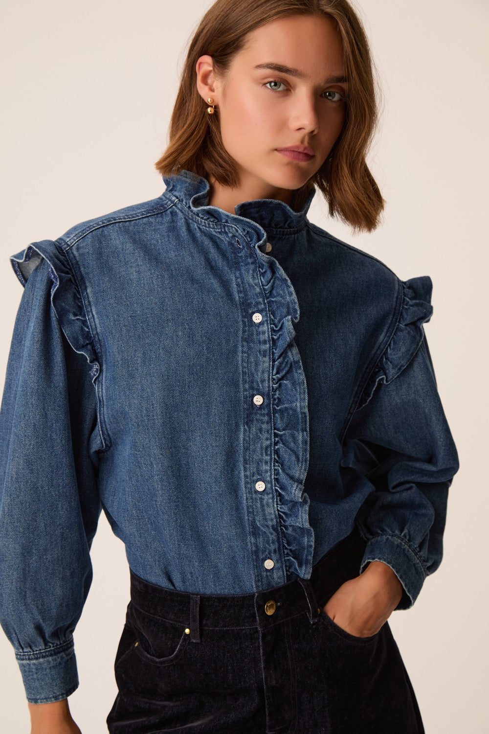 Lazou Denim Shirt