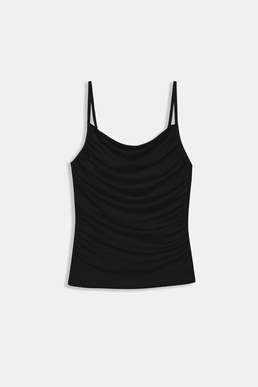 Black tank top on a white background