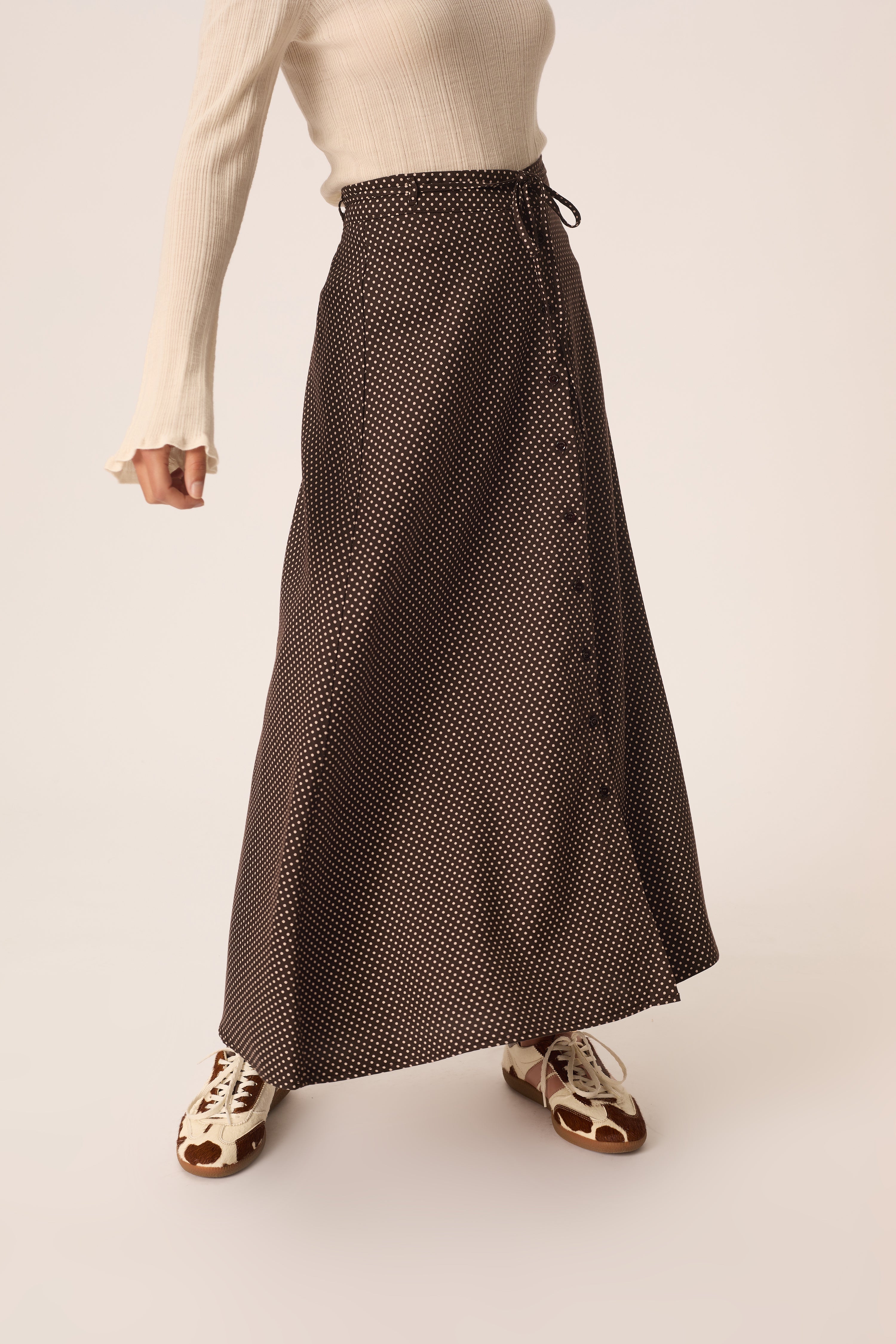 Vanilla Polka Dot Skirt