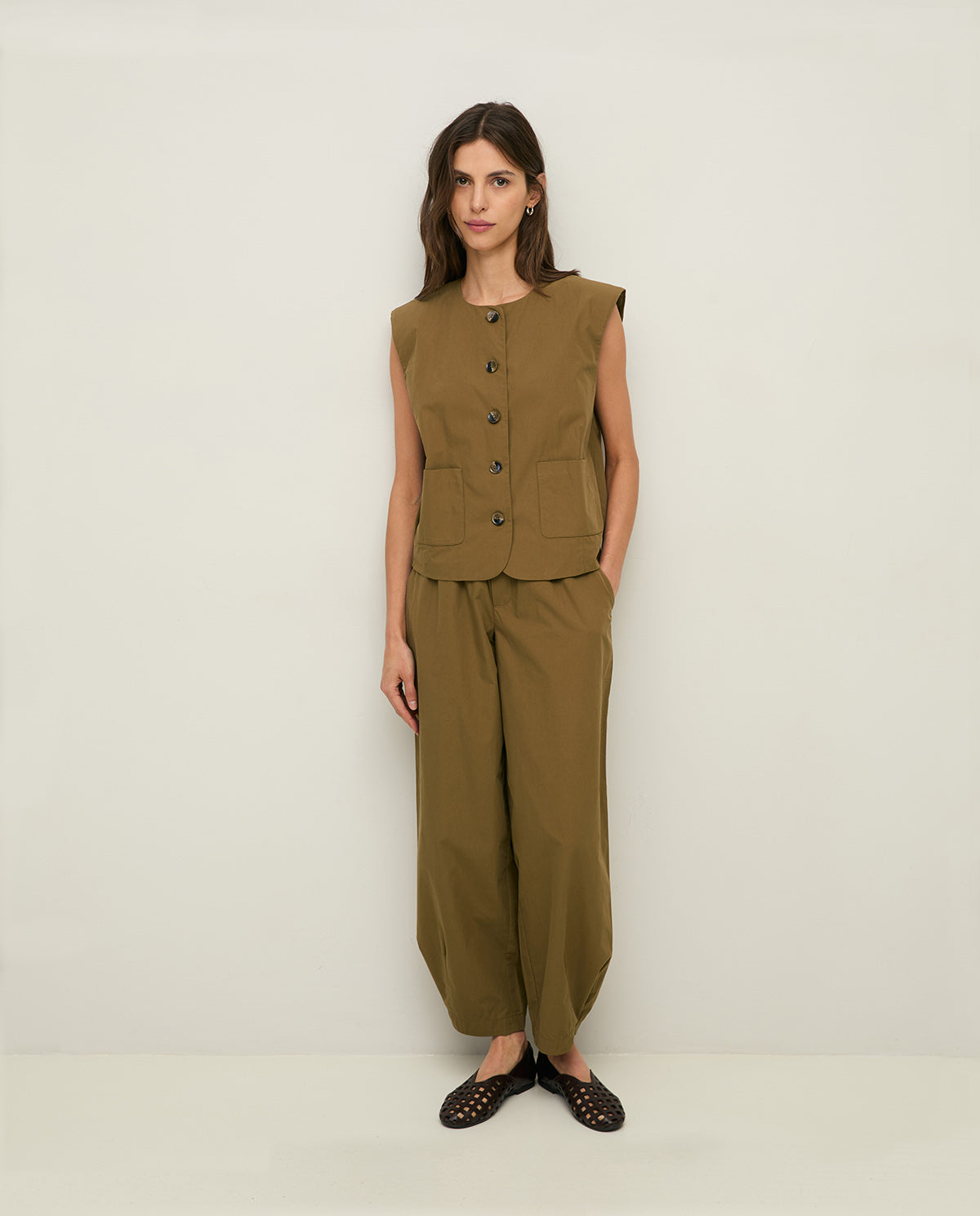 Carli Poplin Vest