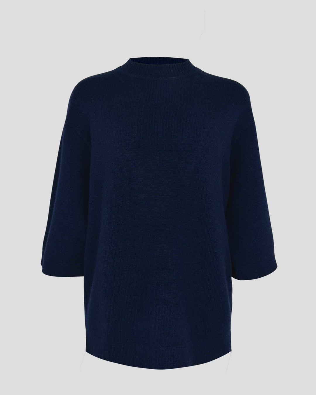 Quarter Sleeve Loose Cashmere Sweater