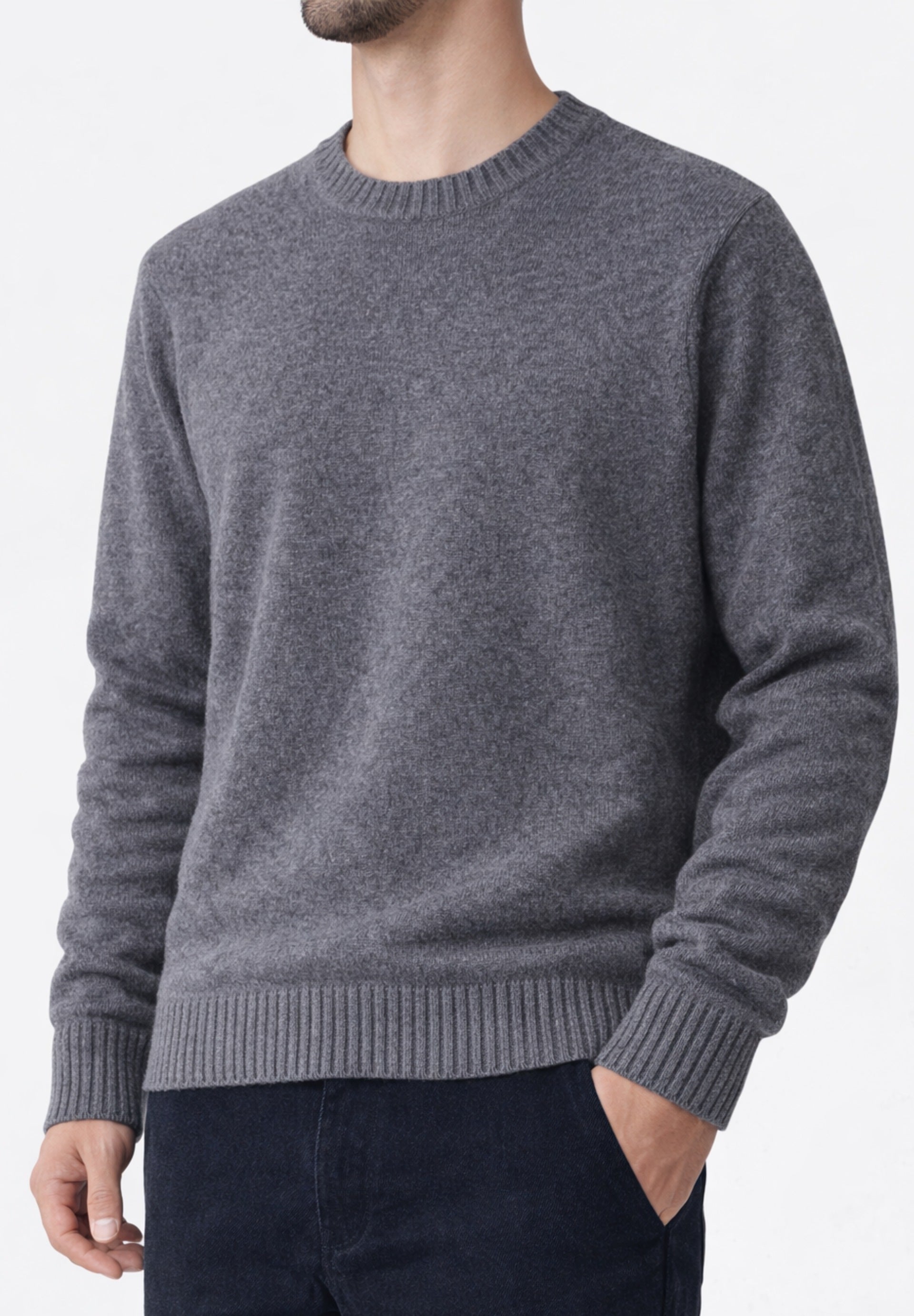 Round Neck Cashmere Sweater