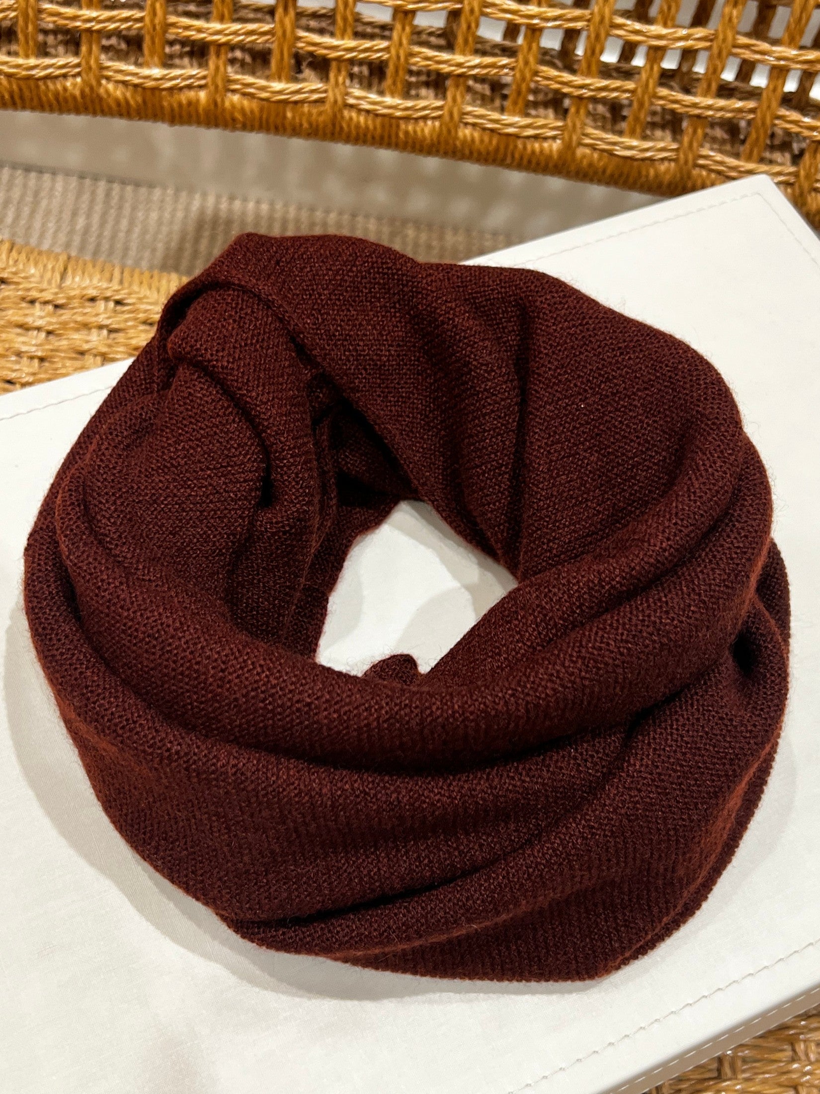 Cashmere Double Loop Tube Scarf
