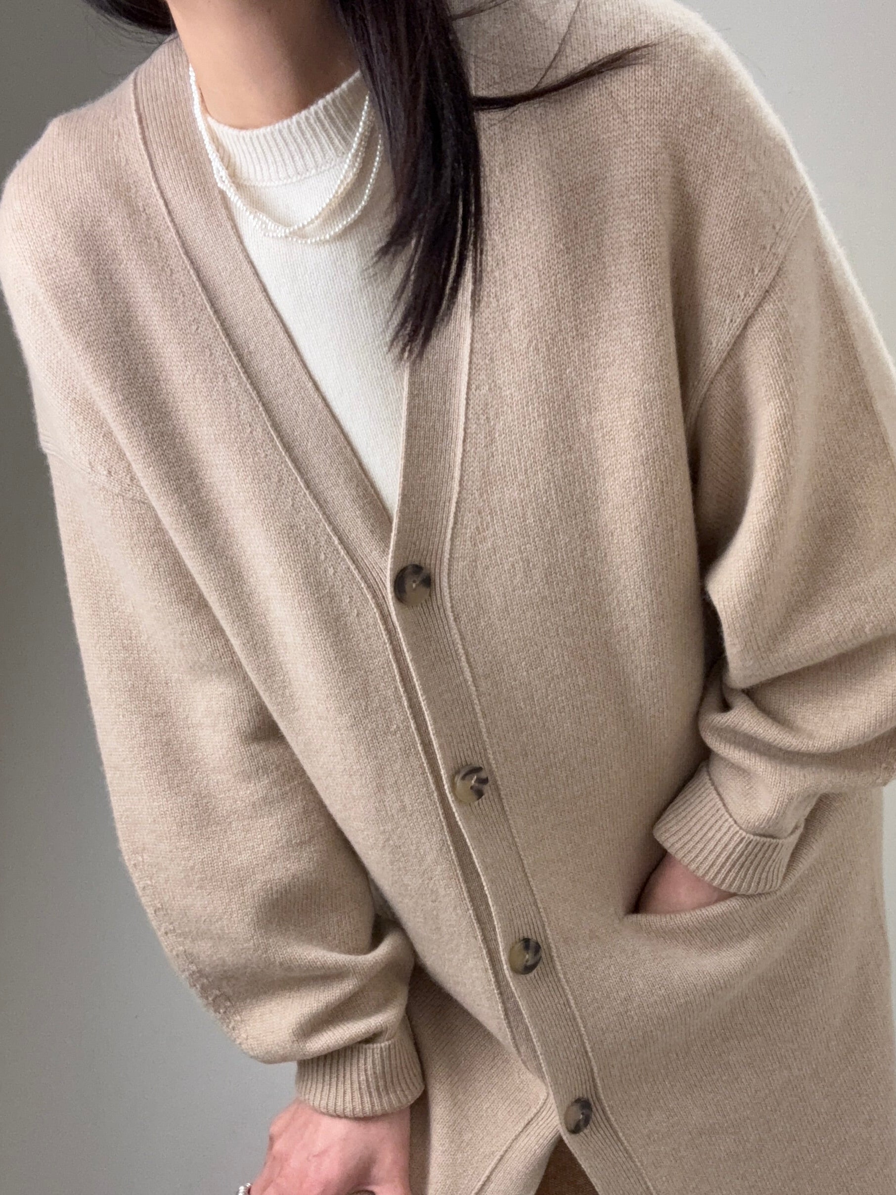 Cashmere Long Cardigan