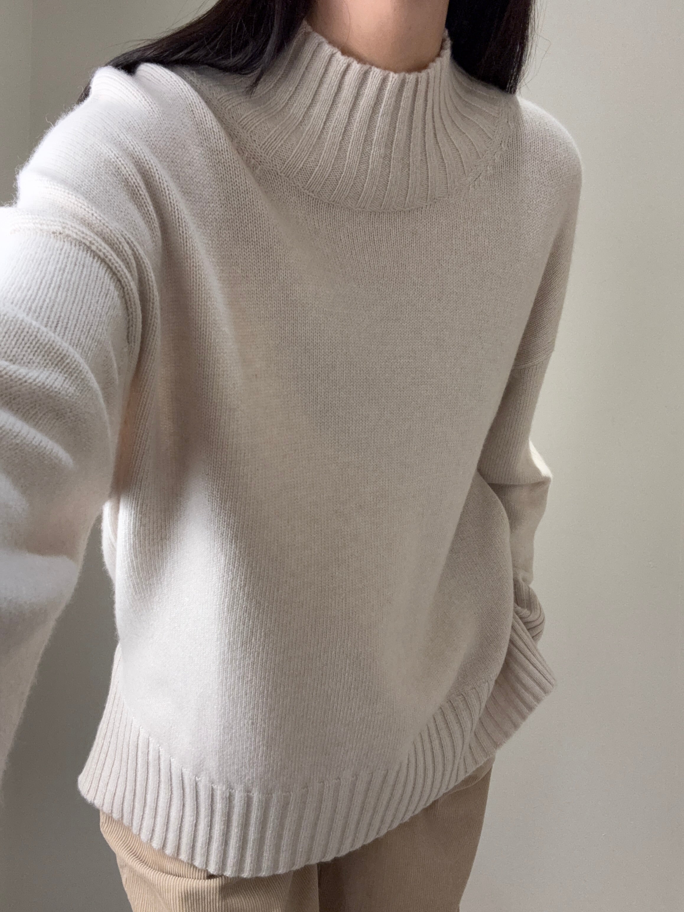 Cashmere Mock neck Sweater
