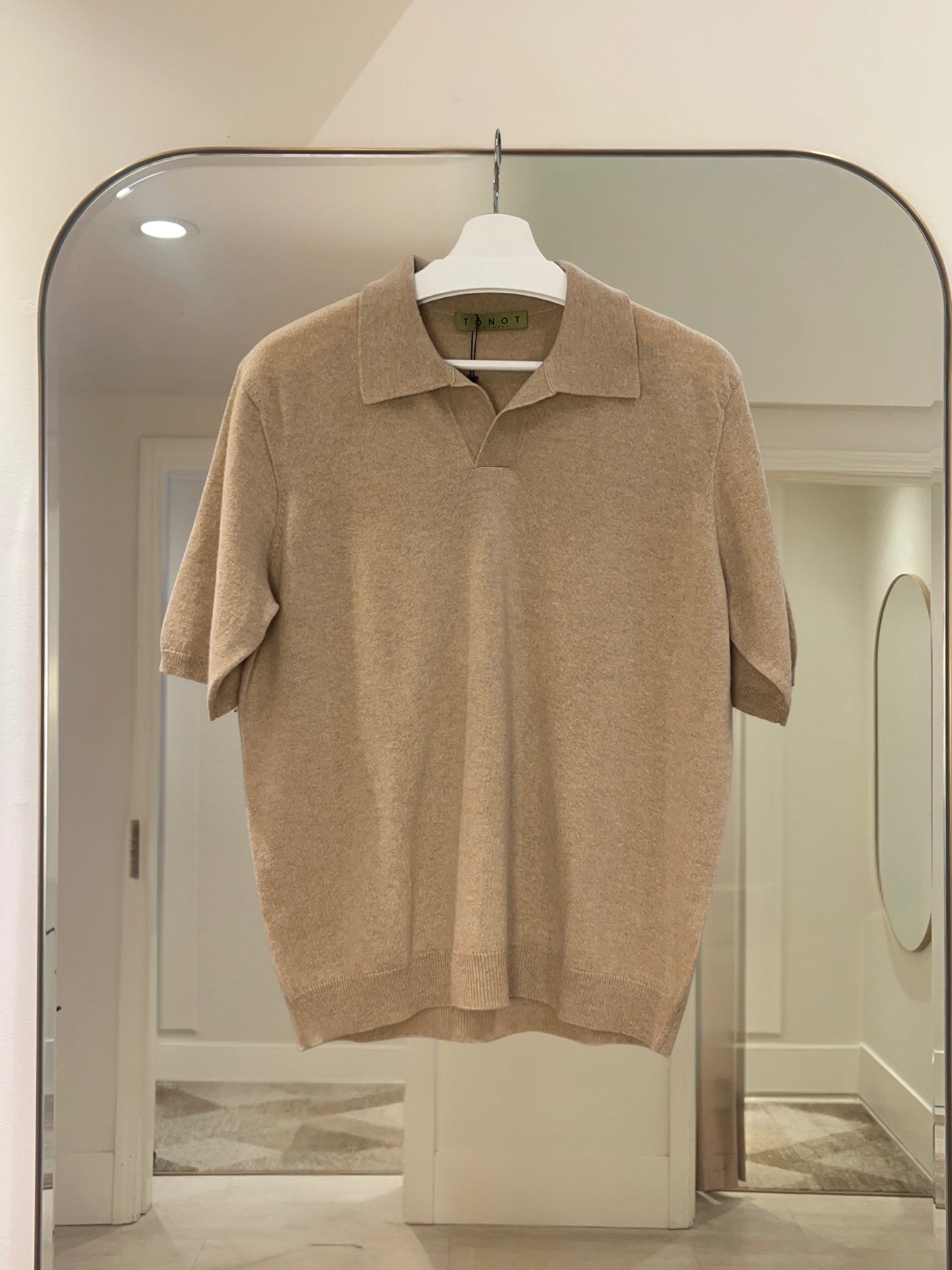 Cashmere Short Sleeve Polo