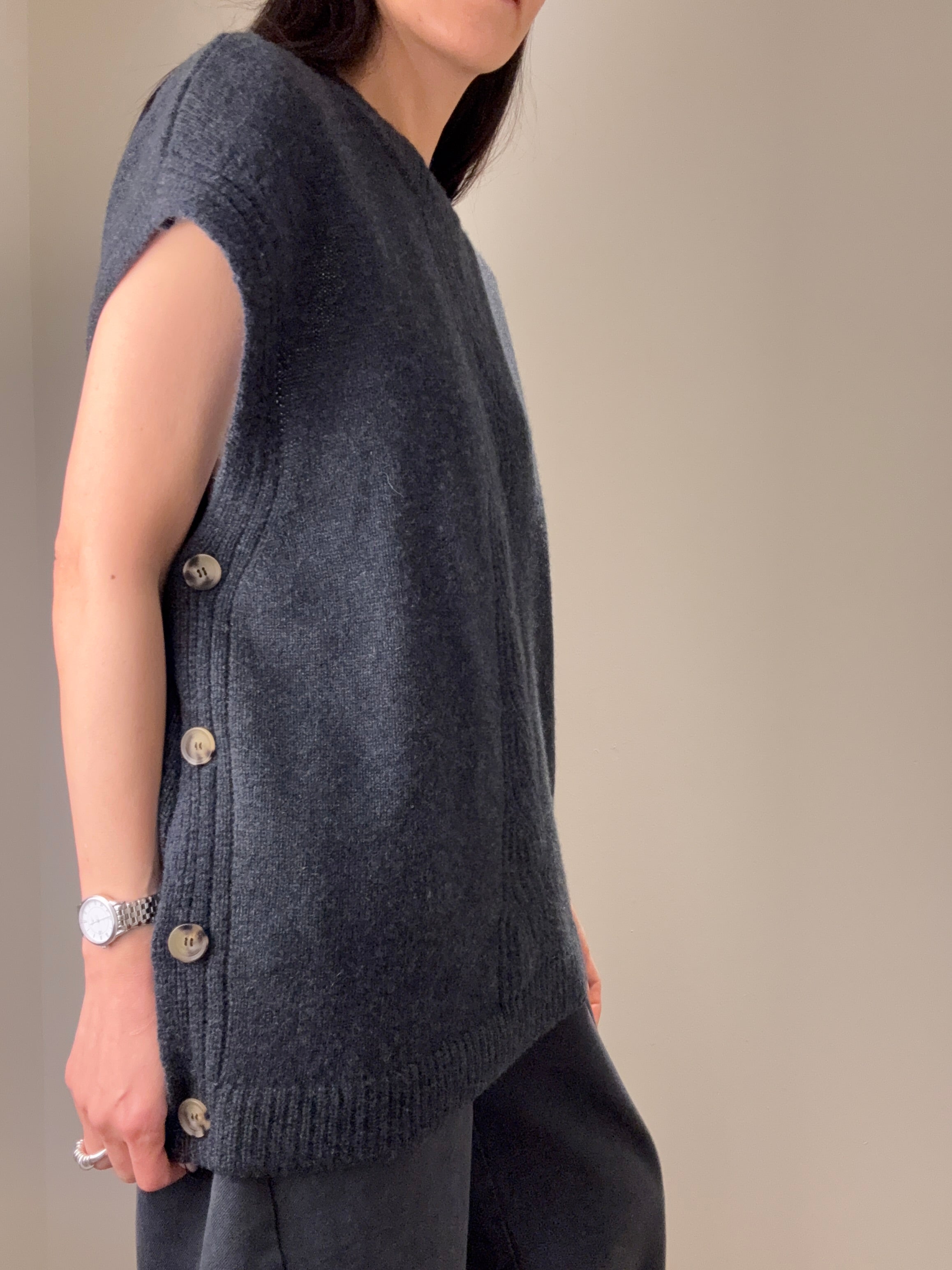 Cashmere Poncho Vest