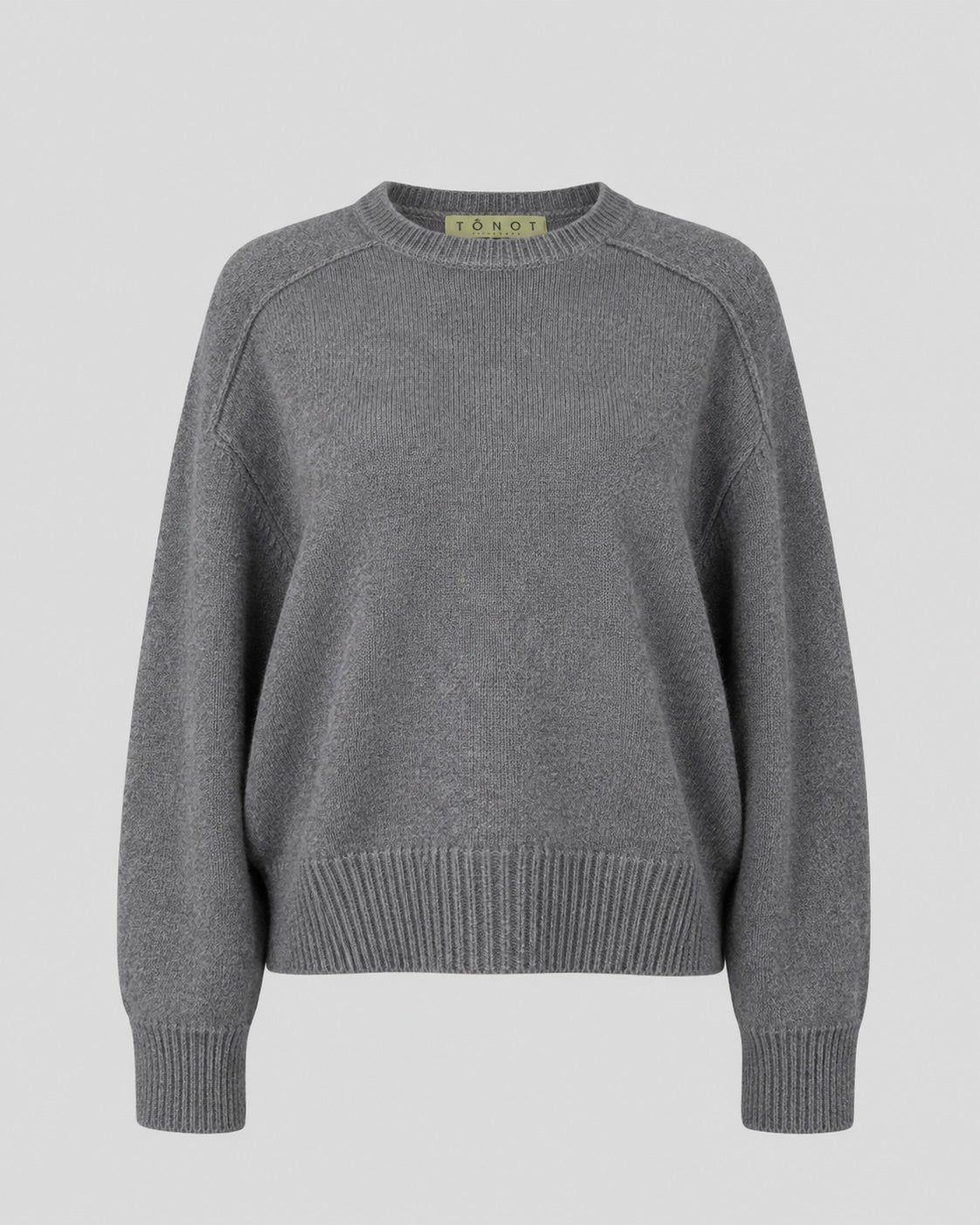 Round Neck Cropped Cashmere Sweater