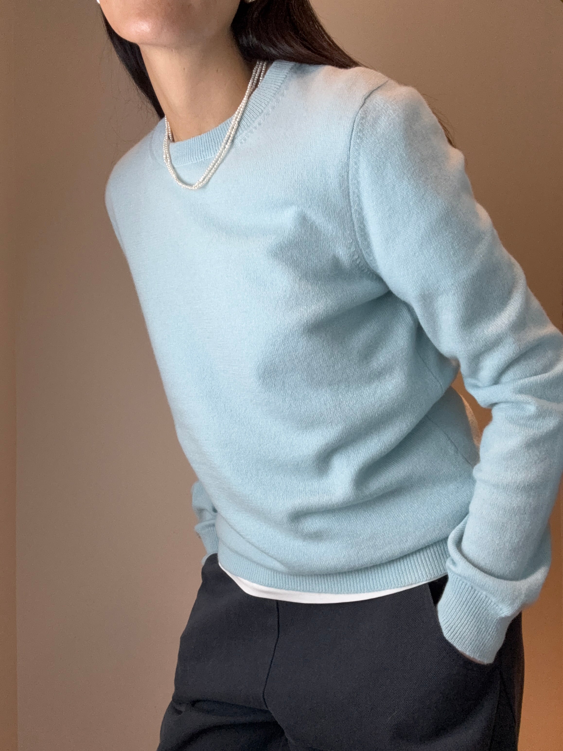 Essential Cashmere Round Neck Sweater