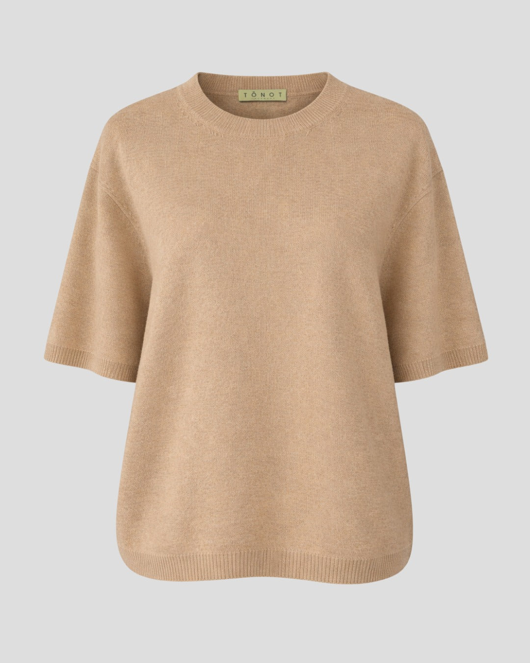Cashmere Short Sleeve Round Neck