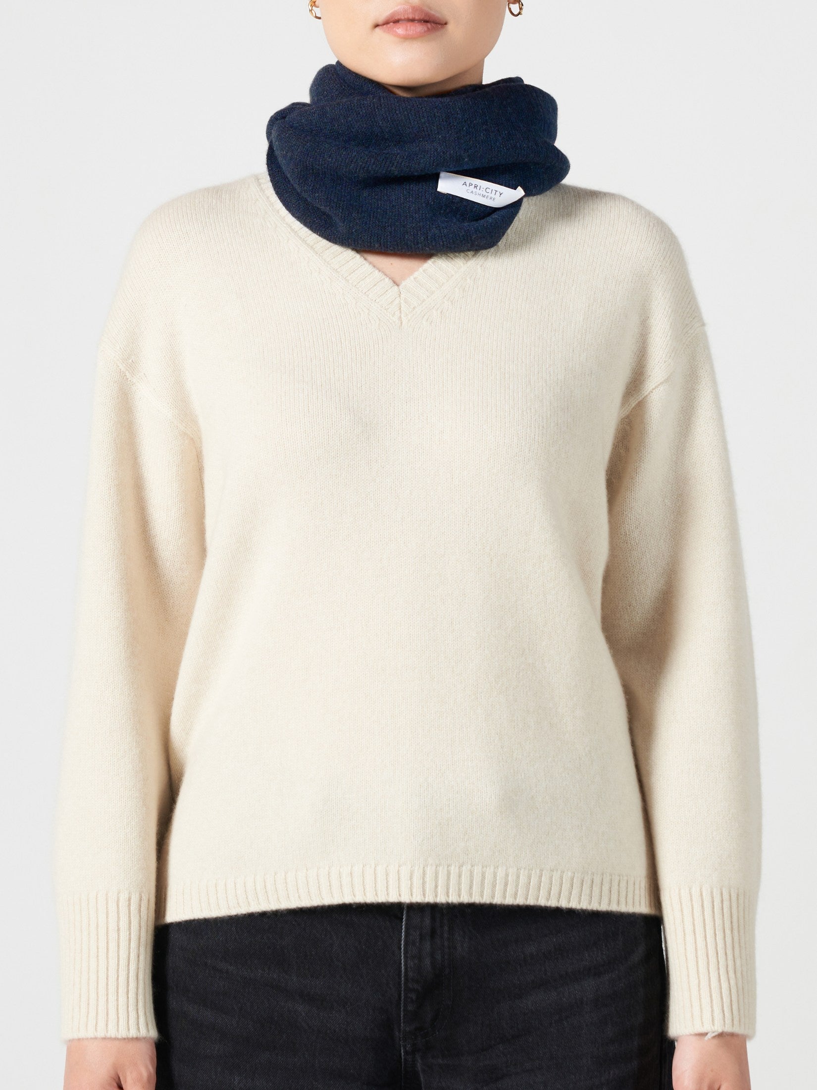 Cashmere Double Loop Tube Scarf