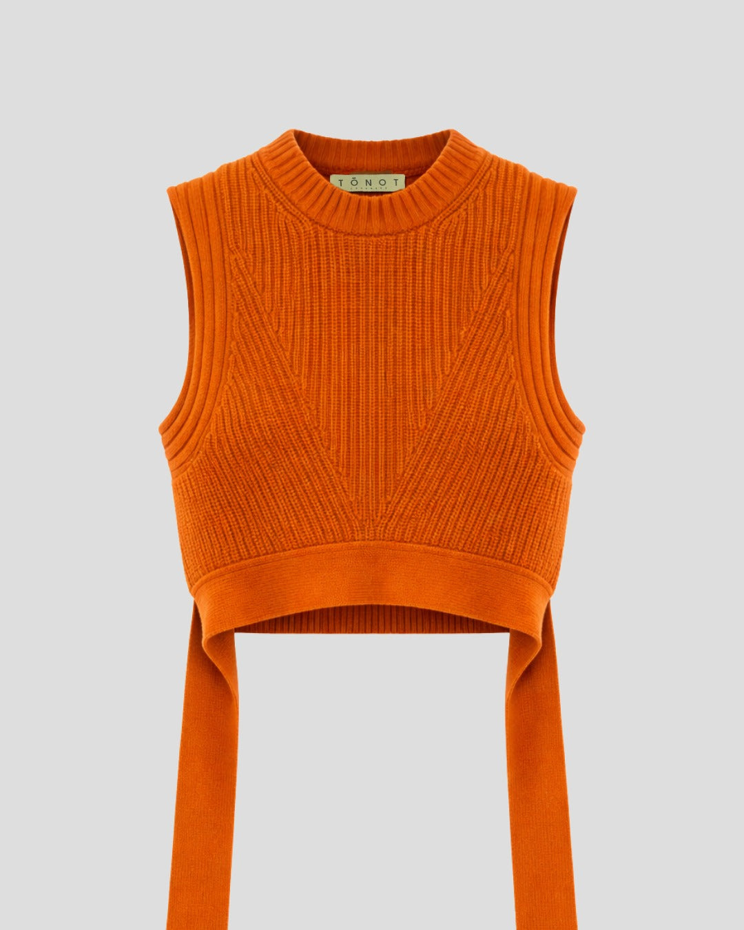 Cashmere Long Belt Vest