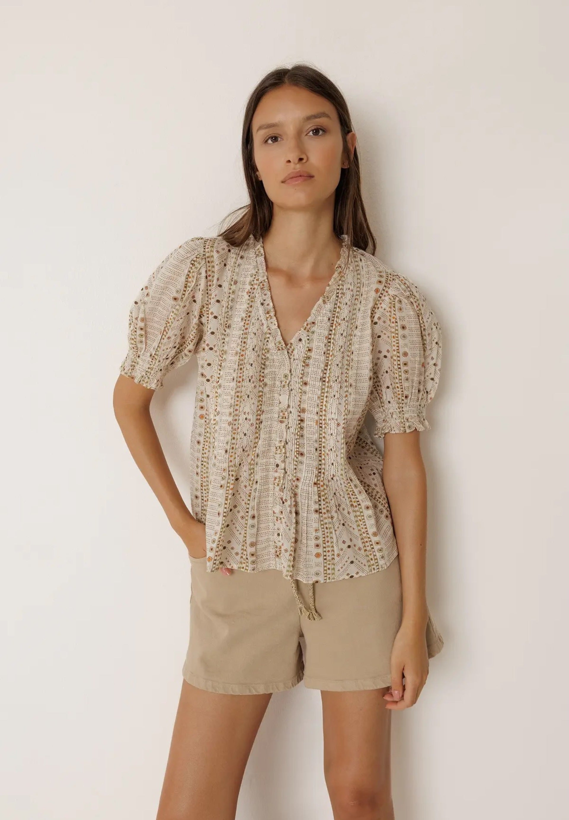 Micro Ruffle Shirt