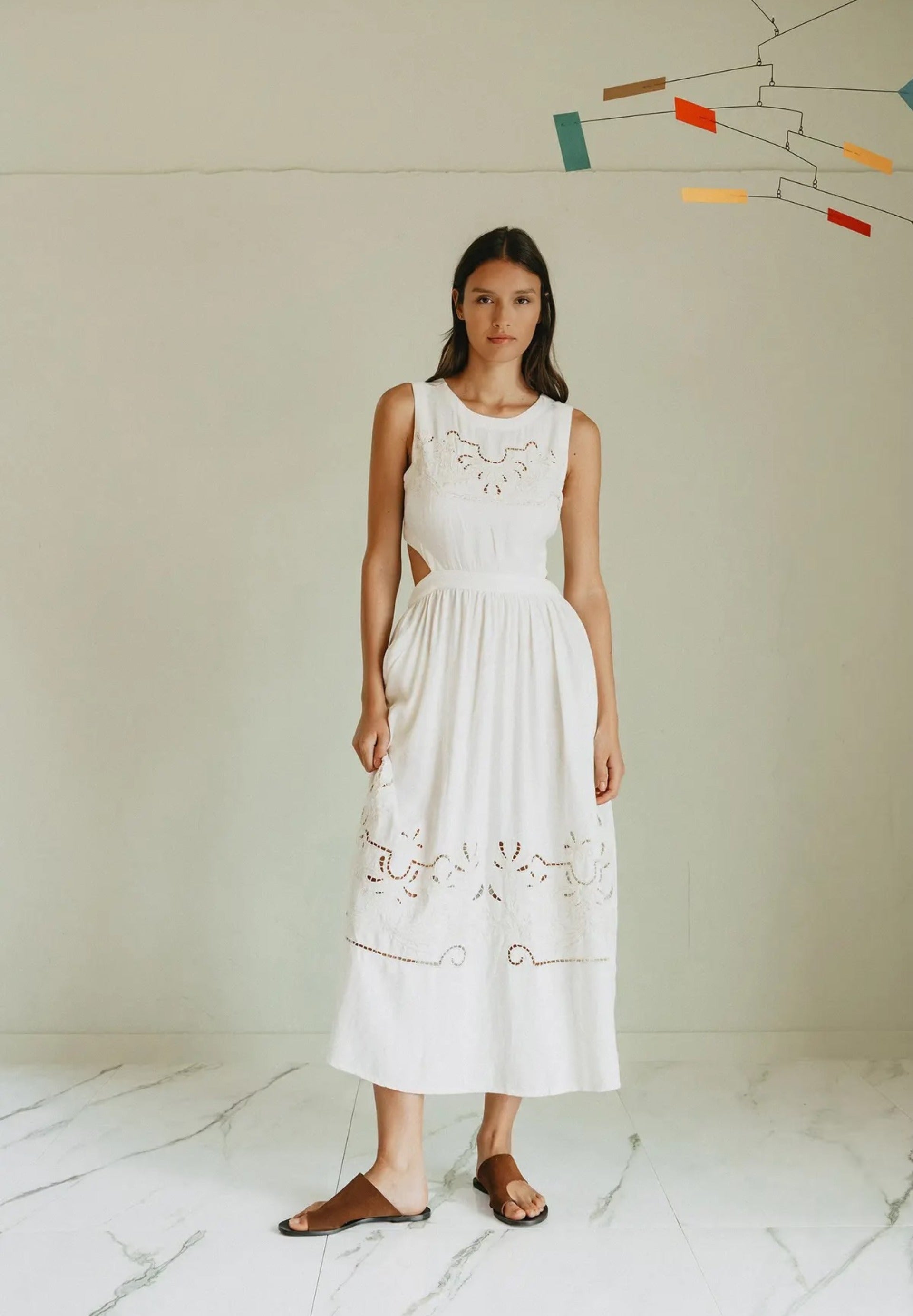 Embroidered Detail Dress