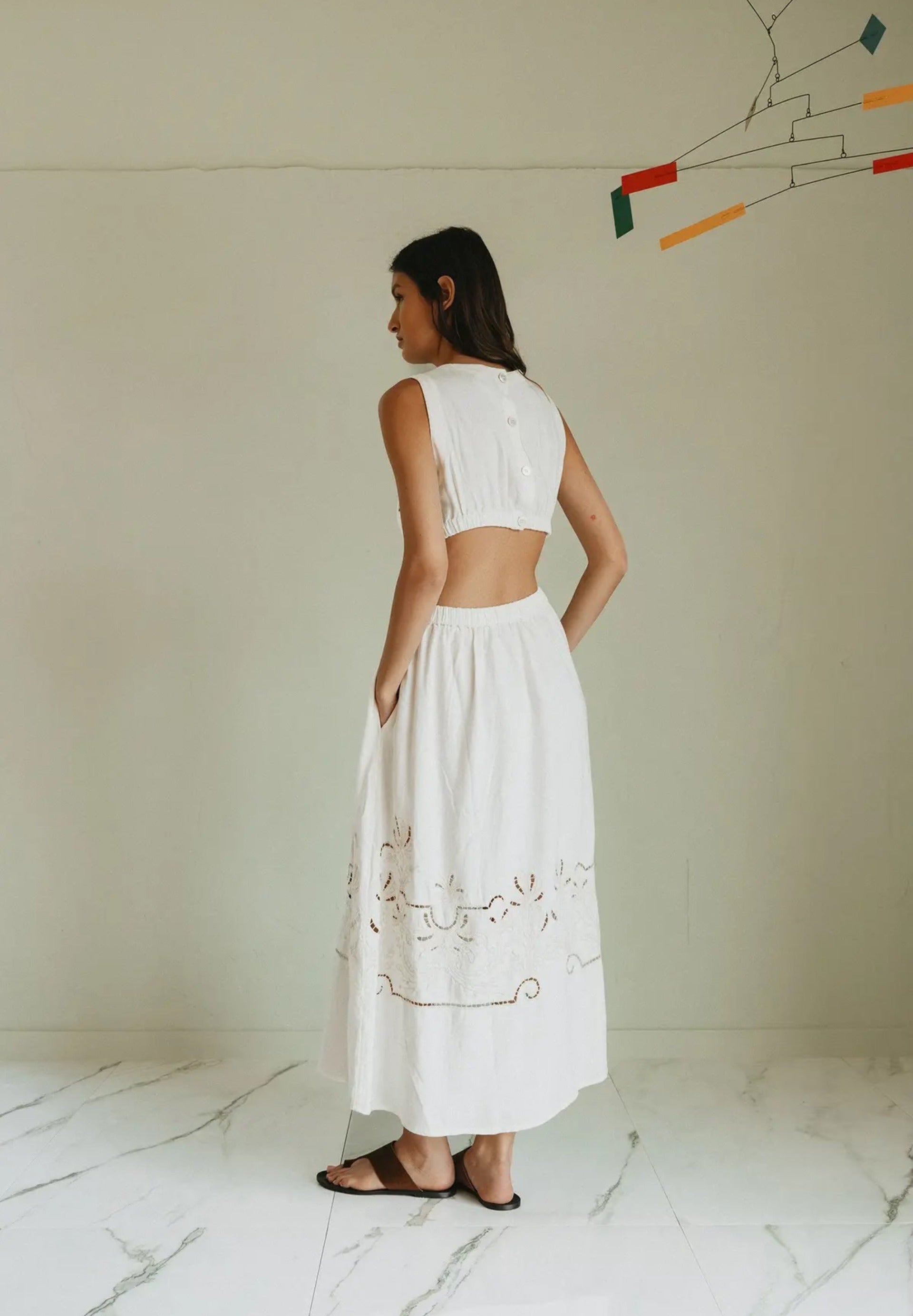 Embroidered Detail Dress