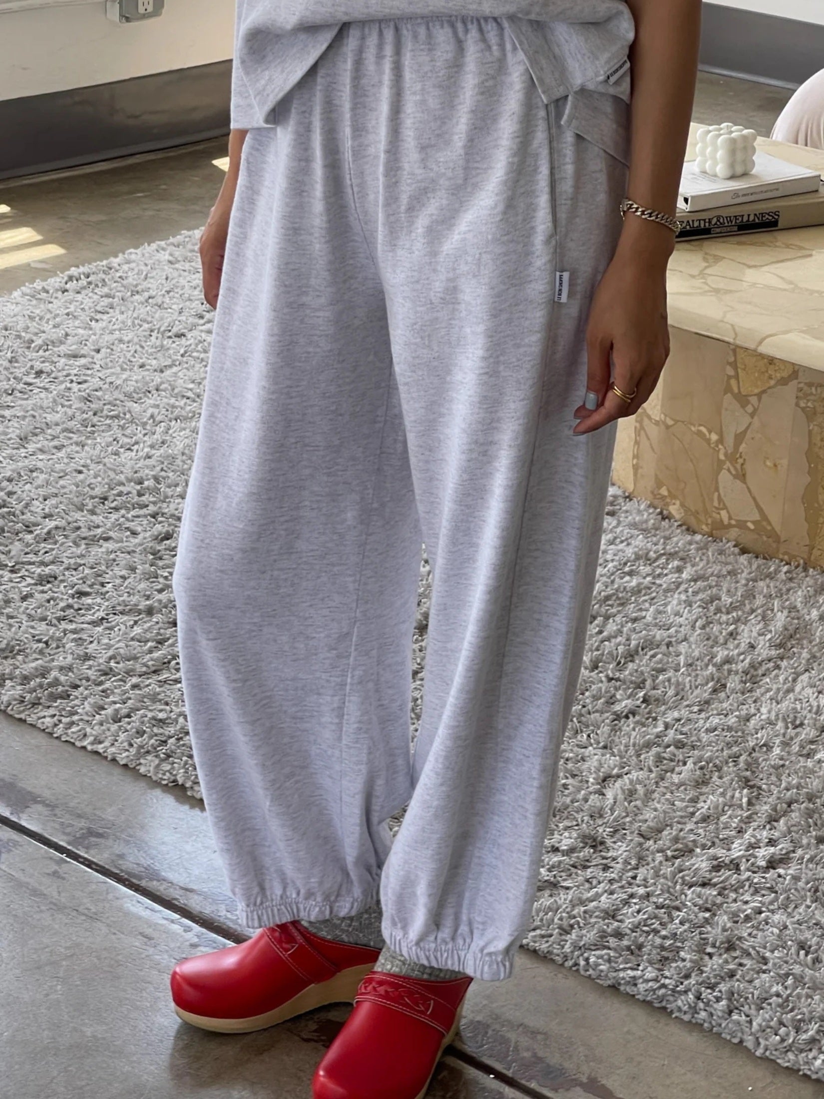 Cotton Balloon Jogger Pants