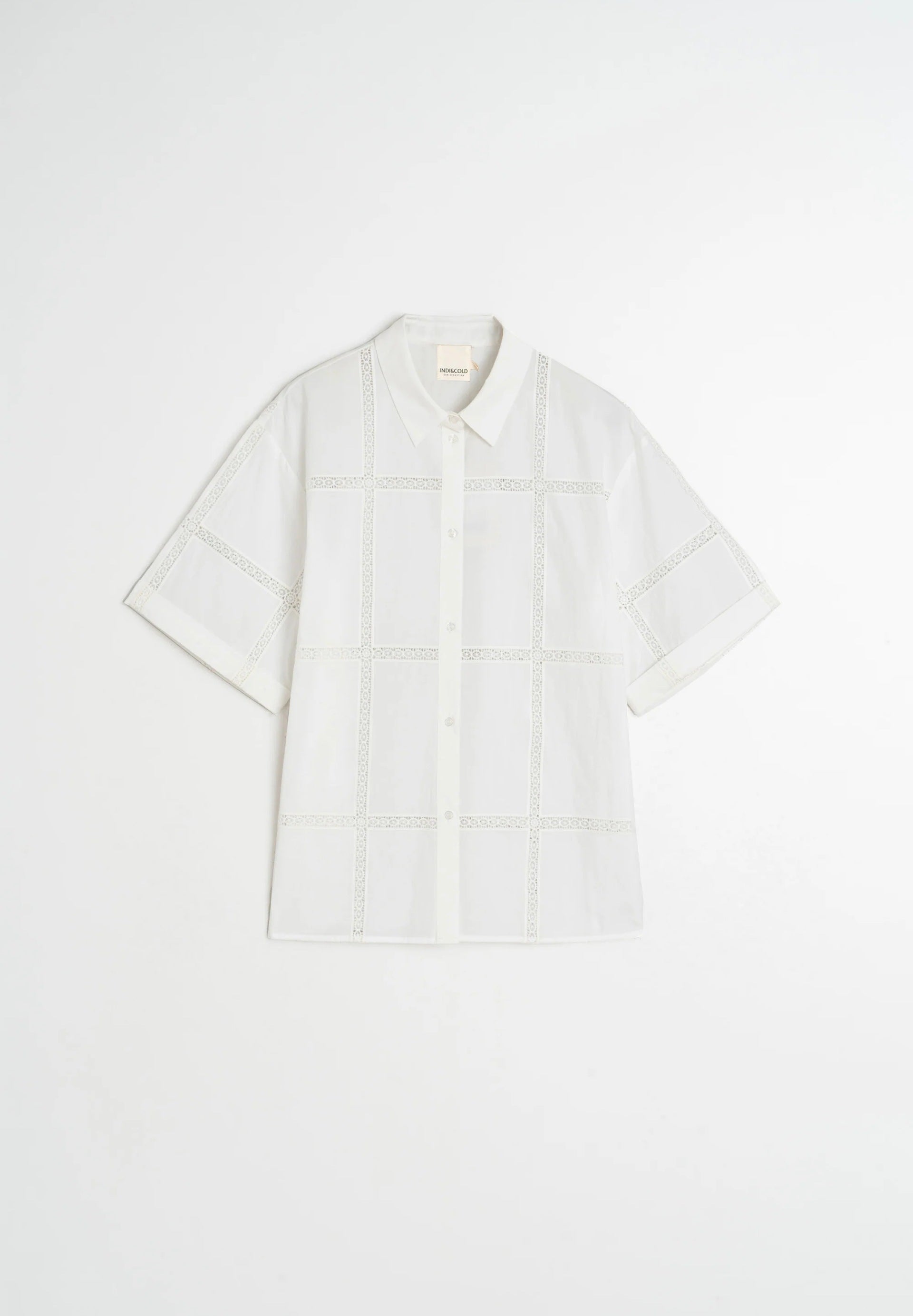 Lace Poplin Shirt