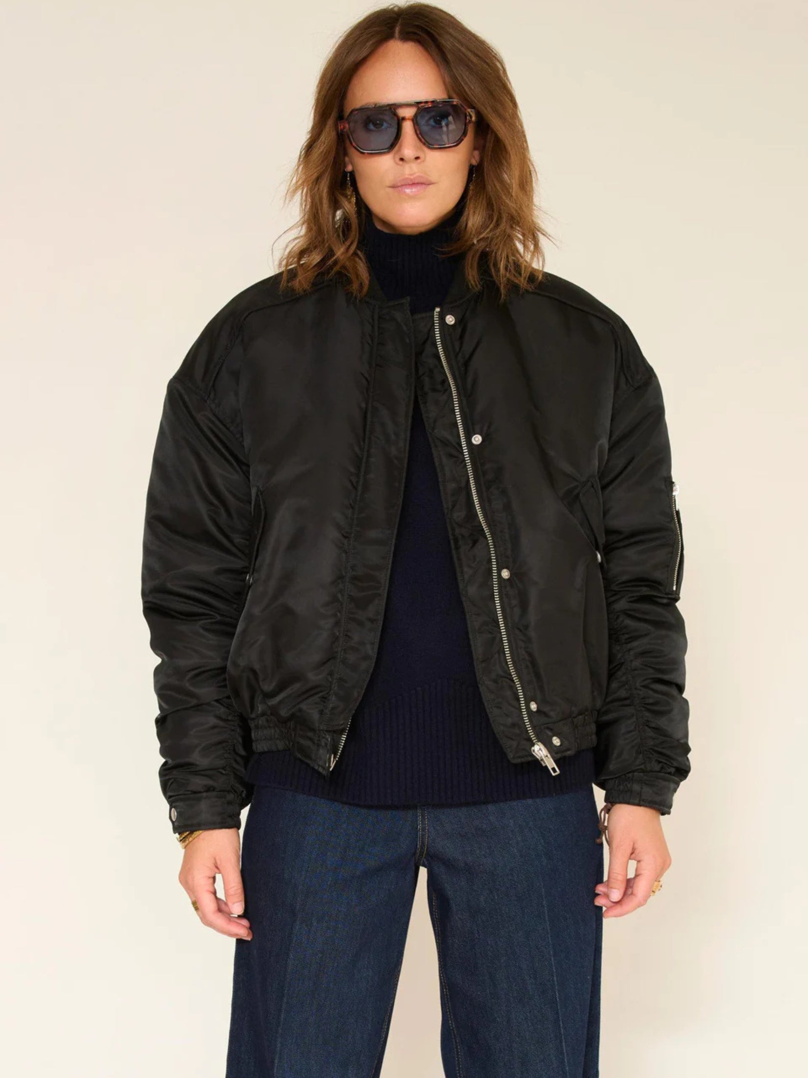 Bomber jacket-Madera