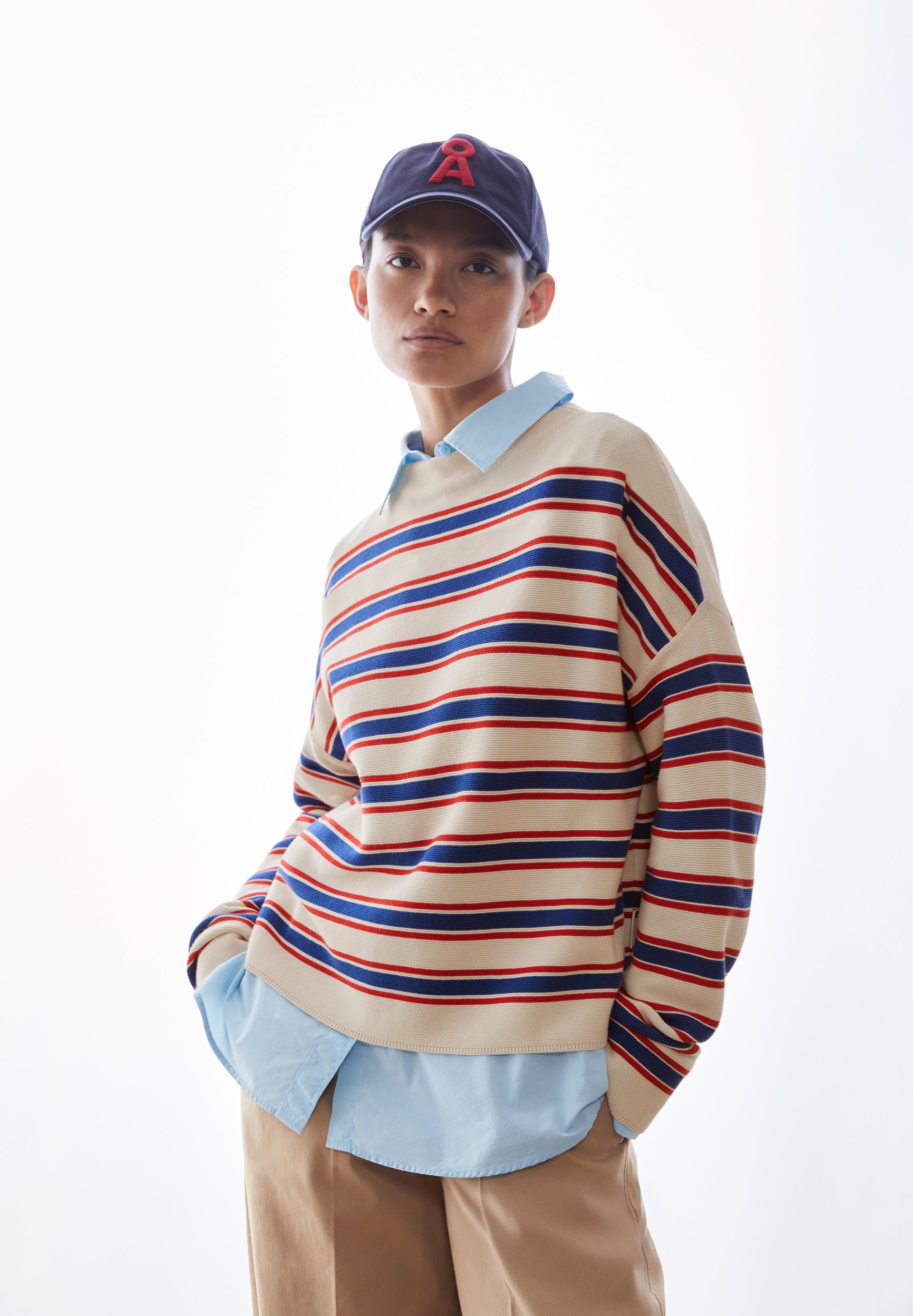 Merinaa Stripes Knit Sweater