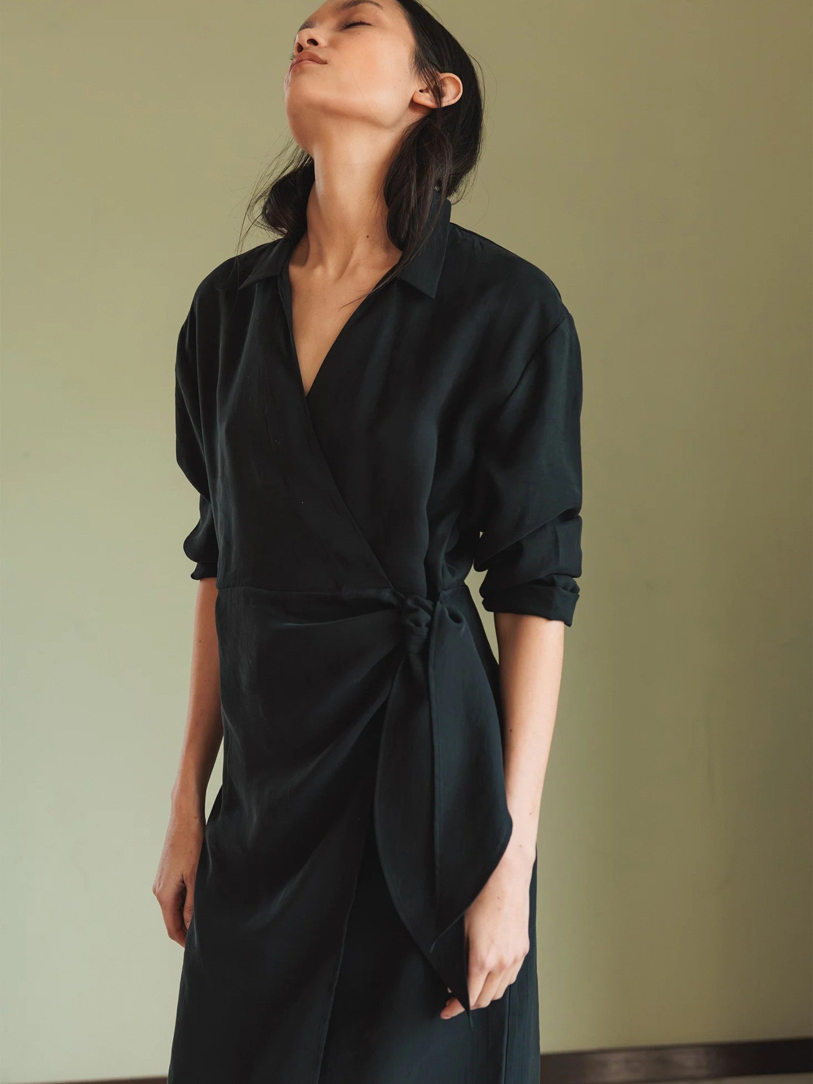 Knotted Draped Dress