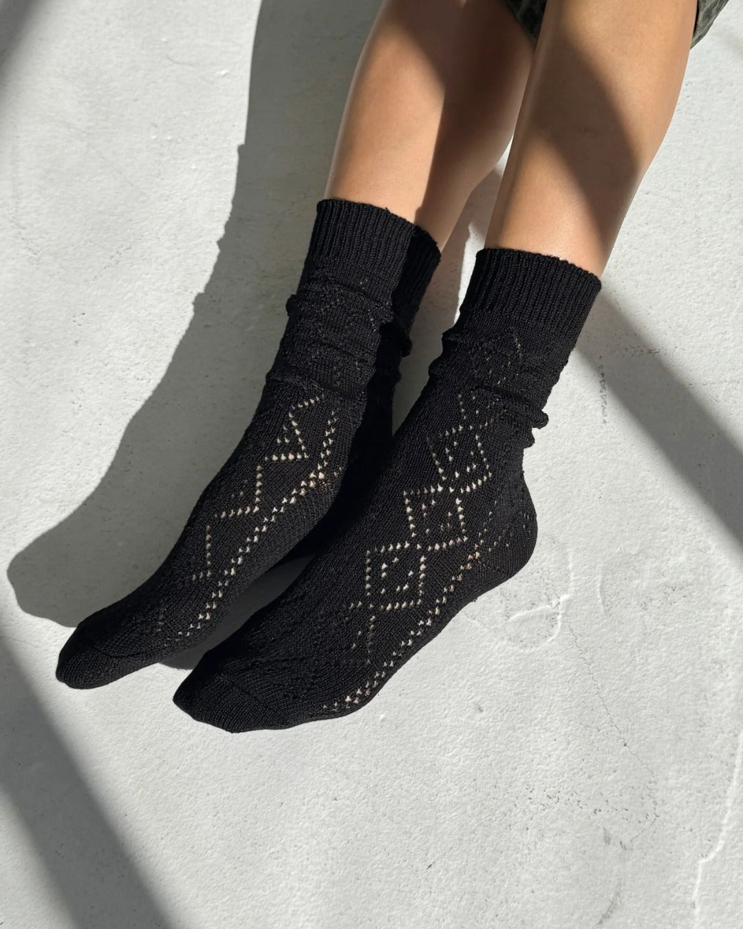 Modal Eyelet Socks