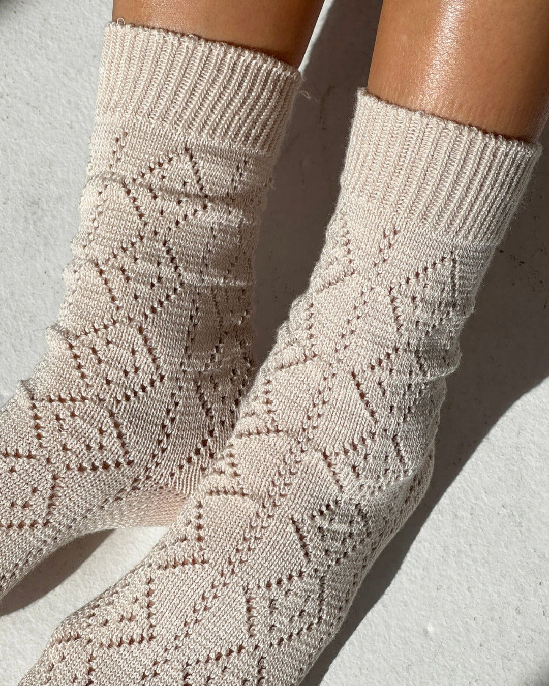 Modal Eyelet Socks