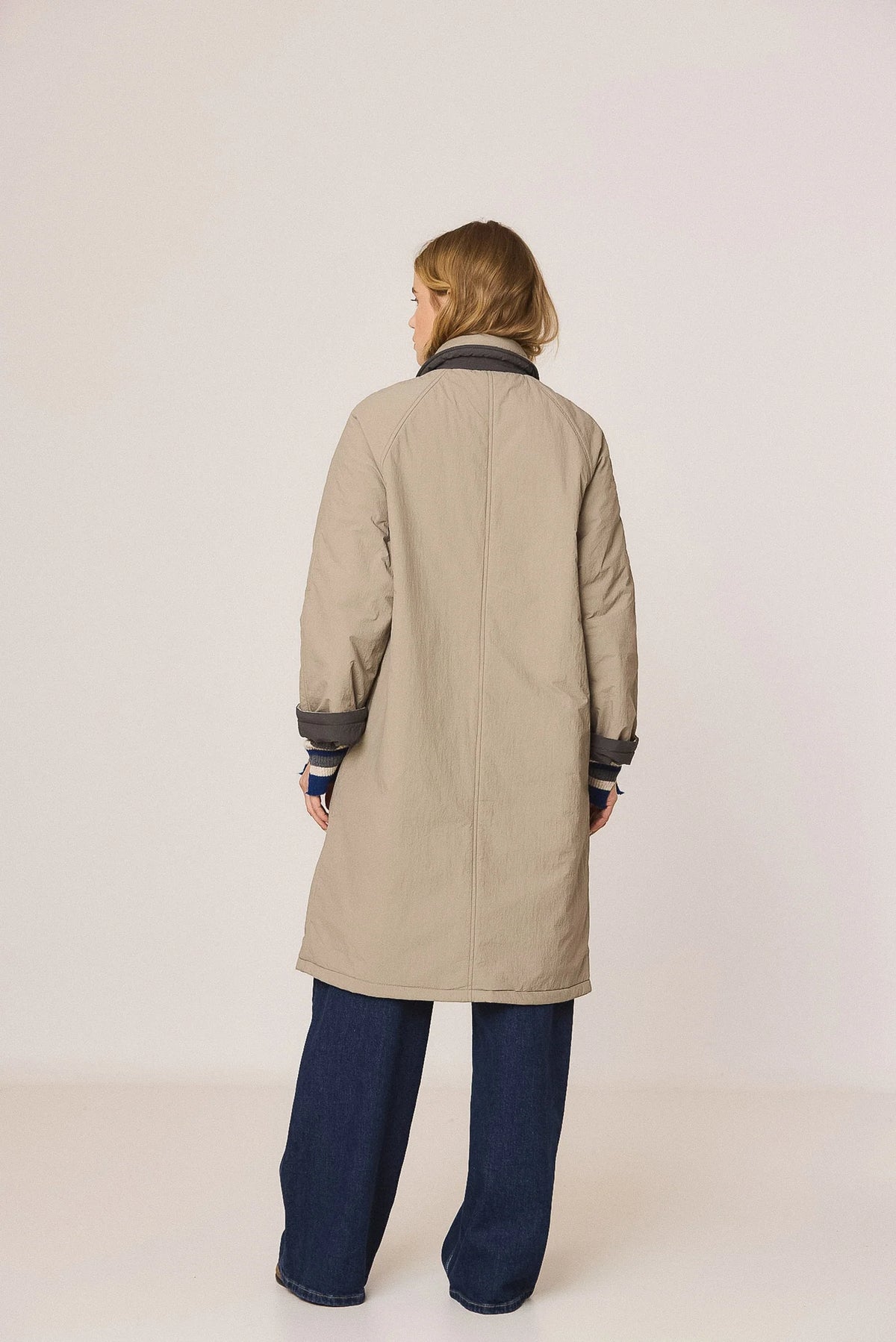 Reversible Quilted Trench Coat